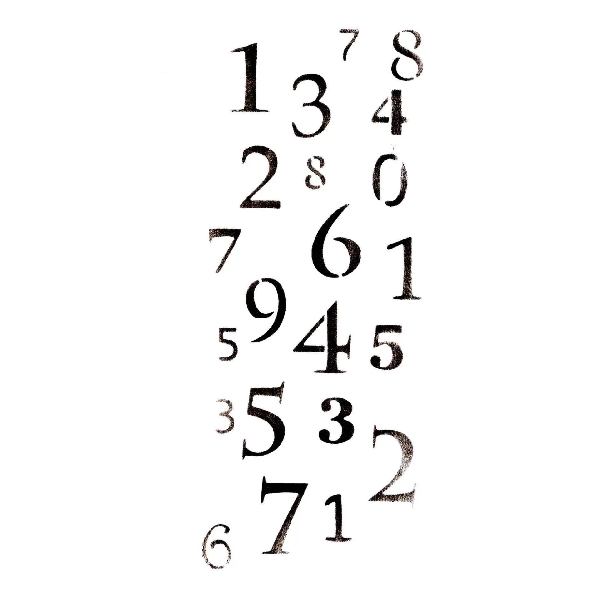 Number Stencil 10Cm X 25Cm-Hobbycraft Sale