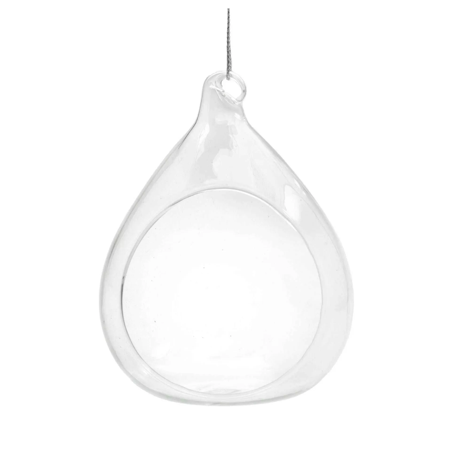 Oval Fillable Glass Bauble 10Cm-Hobbycraft Hot