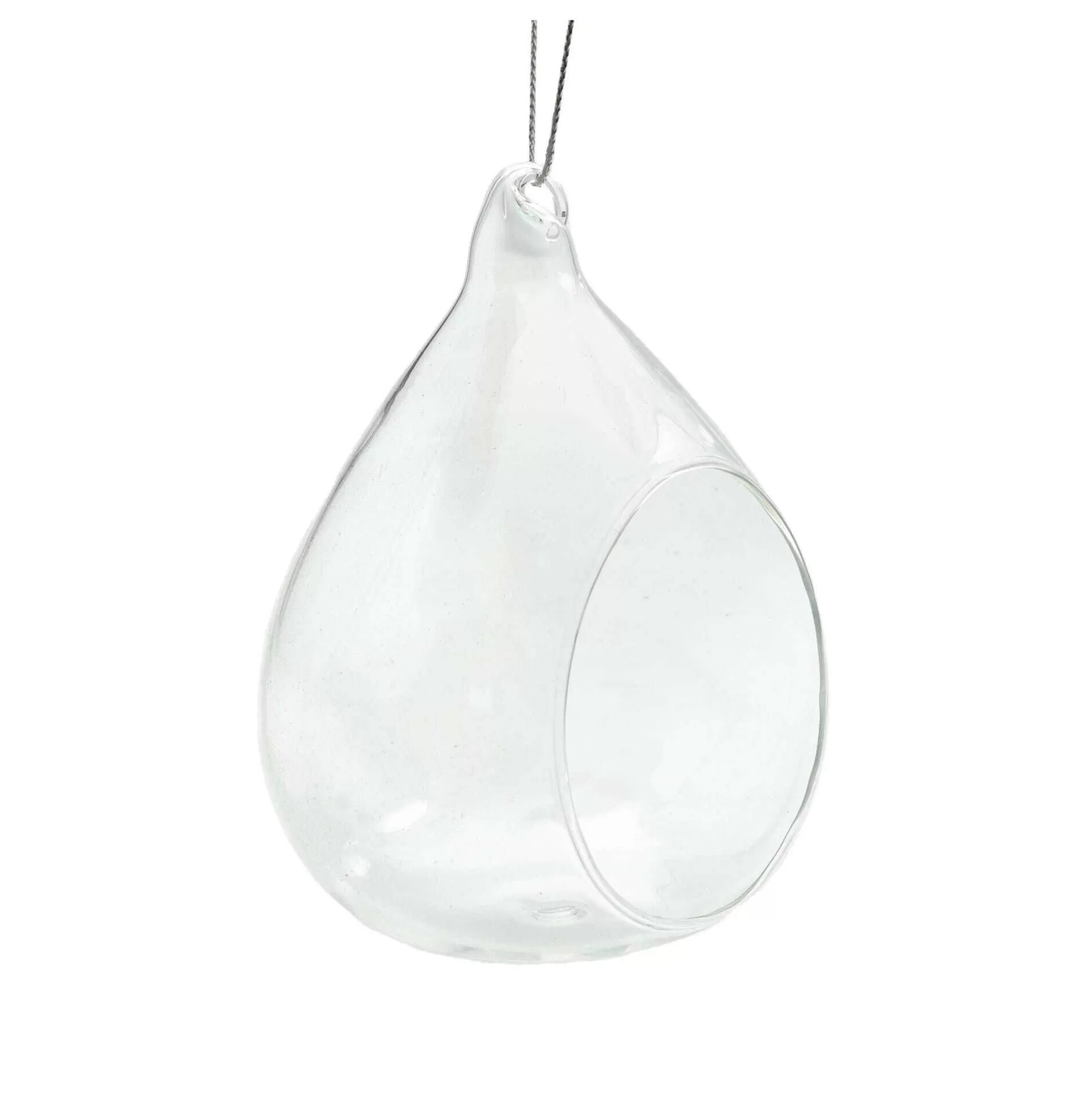 Oval Fillable Glass Bauble 10Cm-Hobbycraft Hot