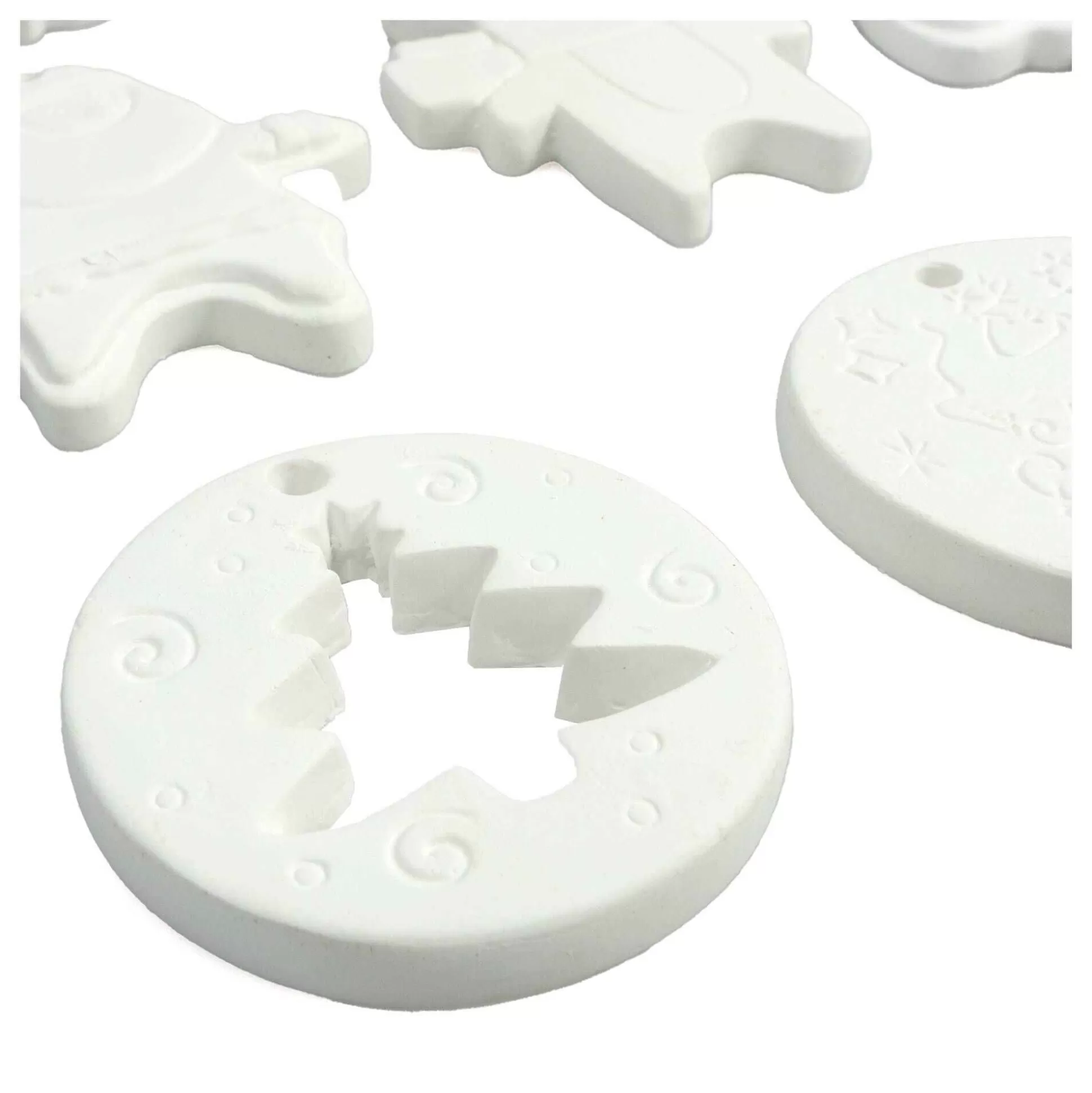 Paint Your Own Ceramic Christmas Decorations 12 Pack-Hobbycraft Hot