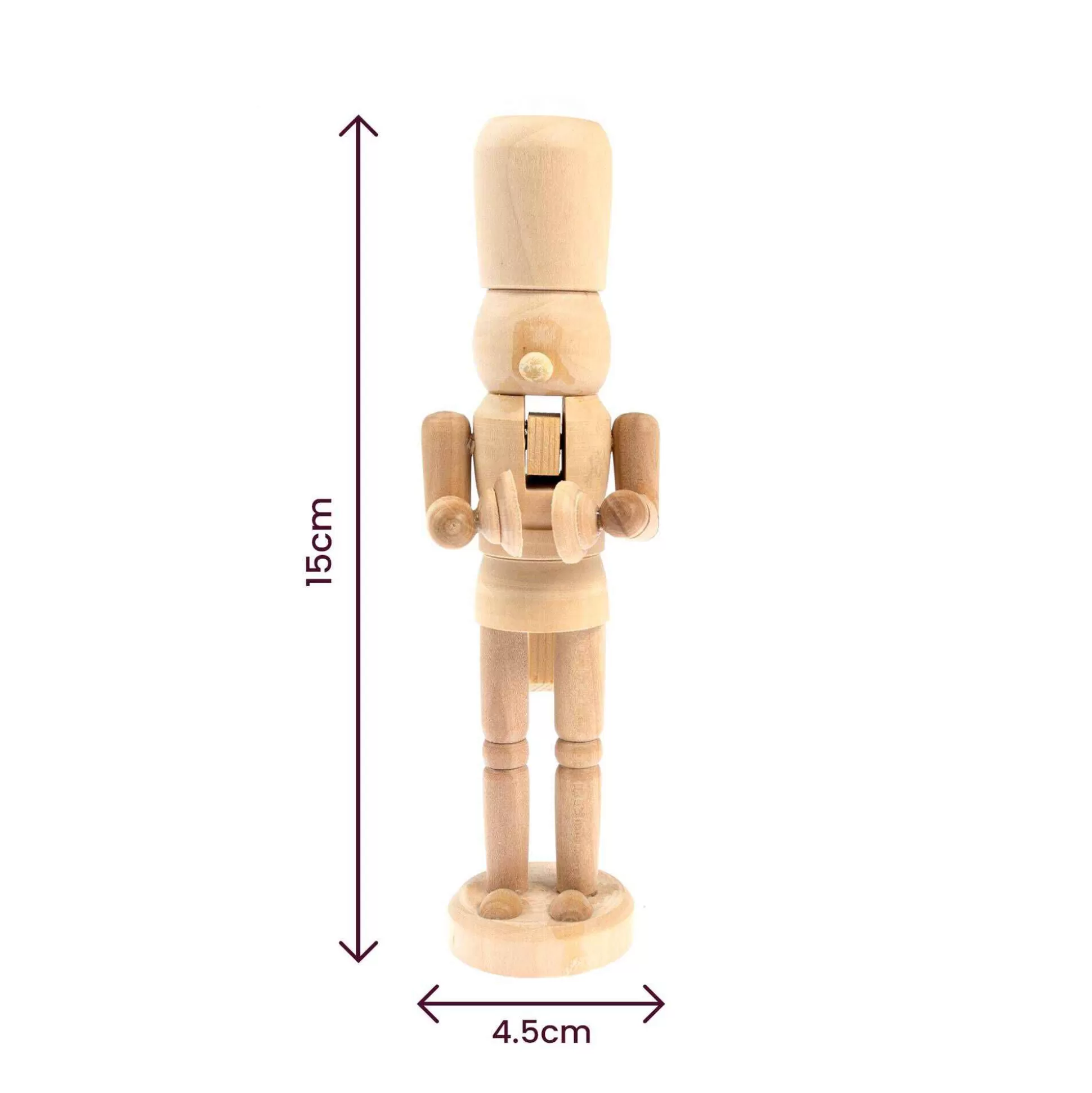 Paint Your Own Wooden Nutcracker-Hobbycraft Outlet