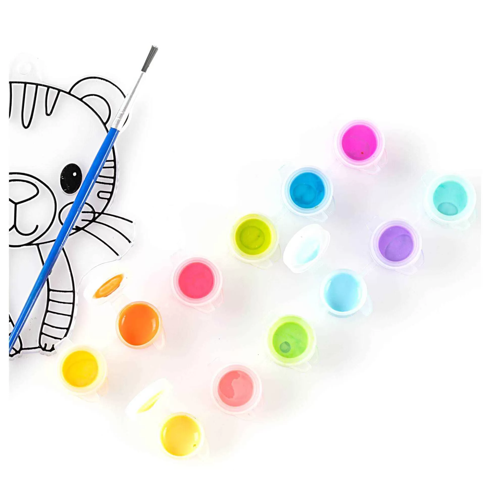 Pastel And Neon Suncatcher Paints 3Ml 12 Pack-Hobbycraft Hot