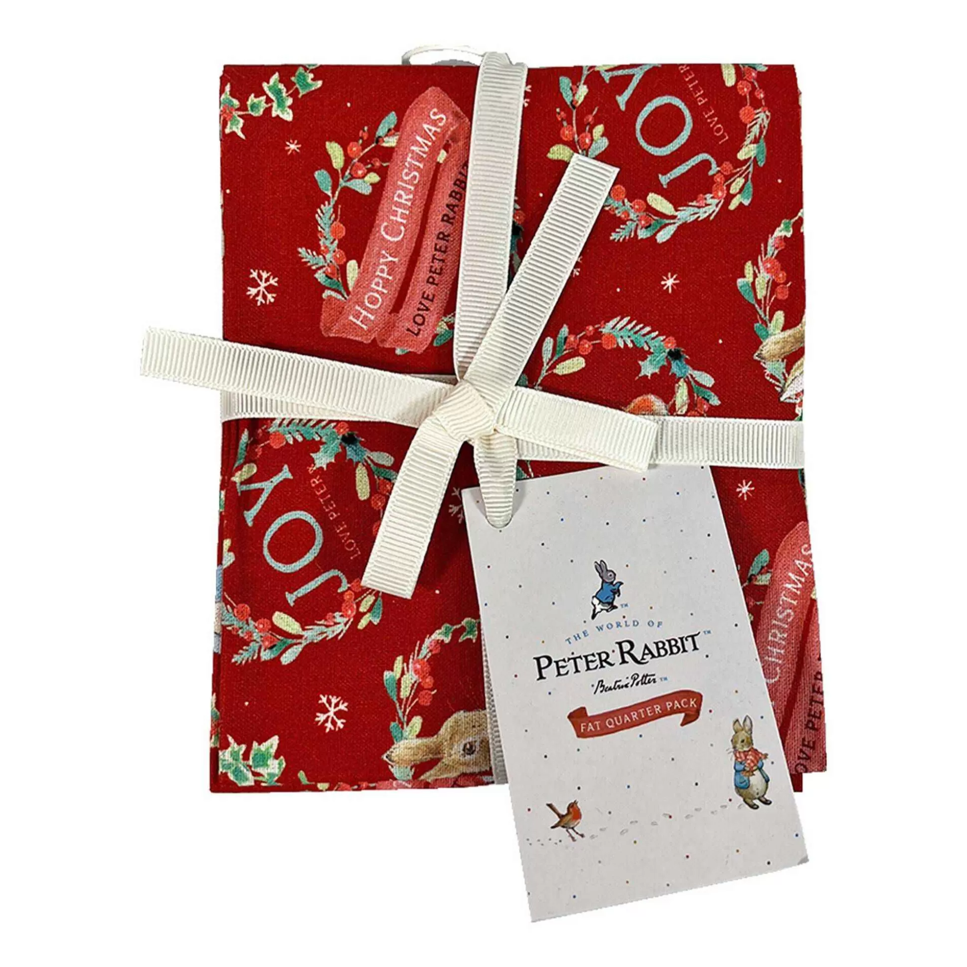 Peter Rabbit Hoppy Holidays Cotton Fat Quarters 4 Pack-Hobbycraft Cheap