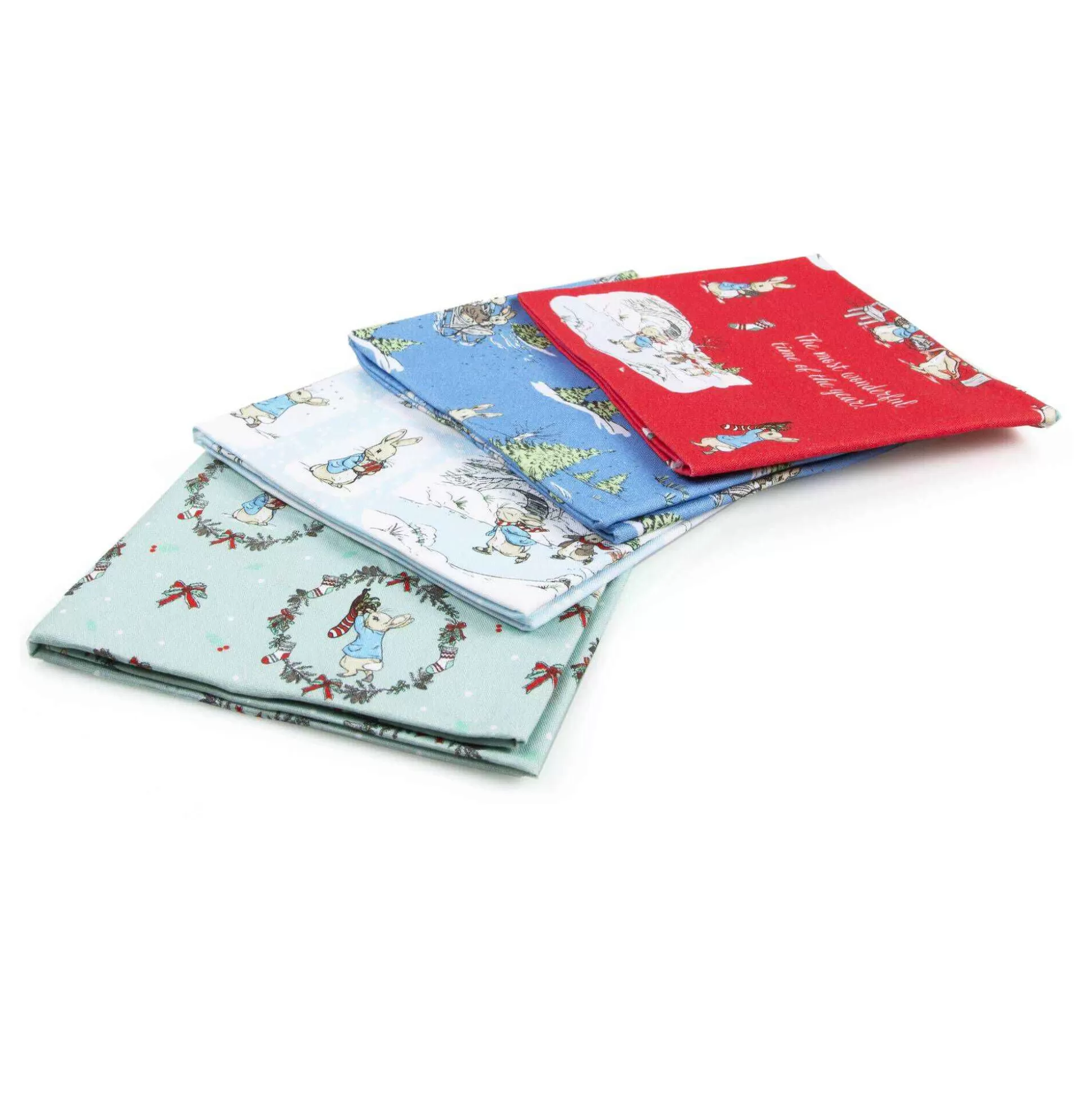 Peter Rabbit Wonderful Time Of Year Fat Quarters 4 Pack-Hobbycraft Online