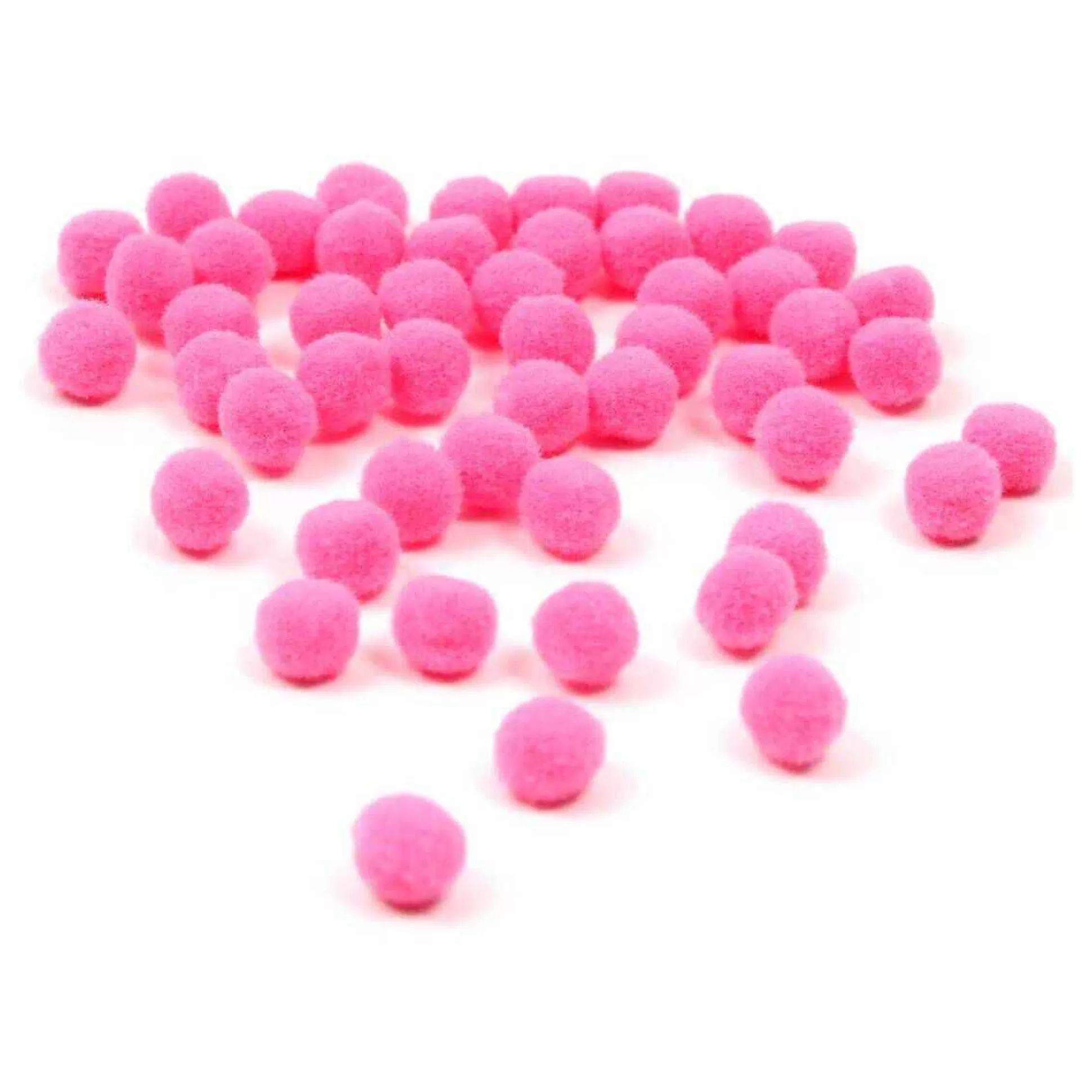 Pink Pom Poms 7Mm 50 Pack-Hobbycraft Hot
