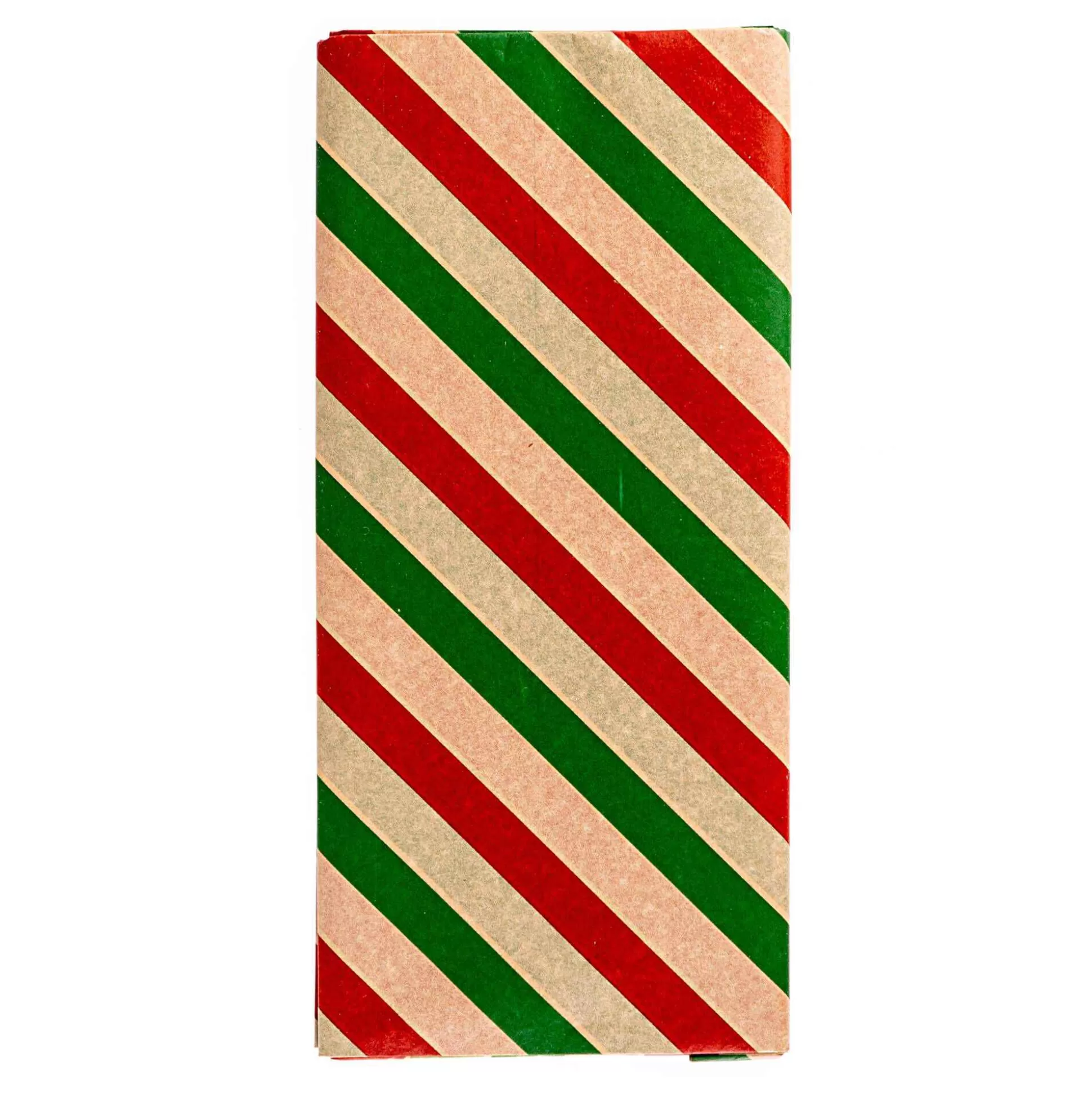 Red And Green Striped Tissue Paper 50Cm X 75Cm 6 Pack-Hobbycraft Hot