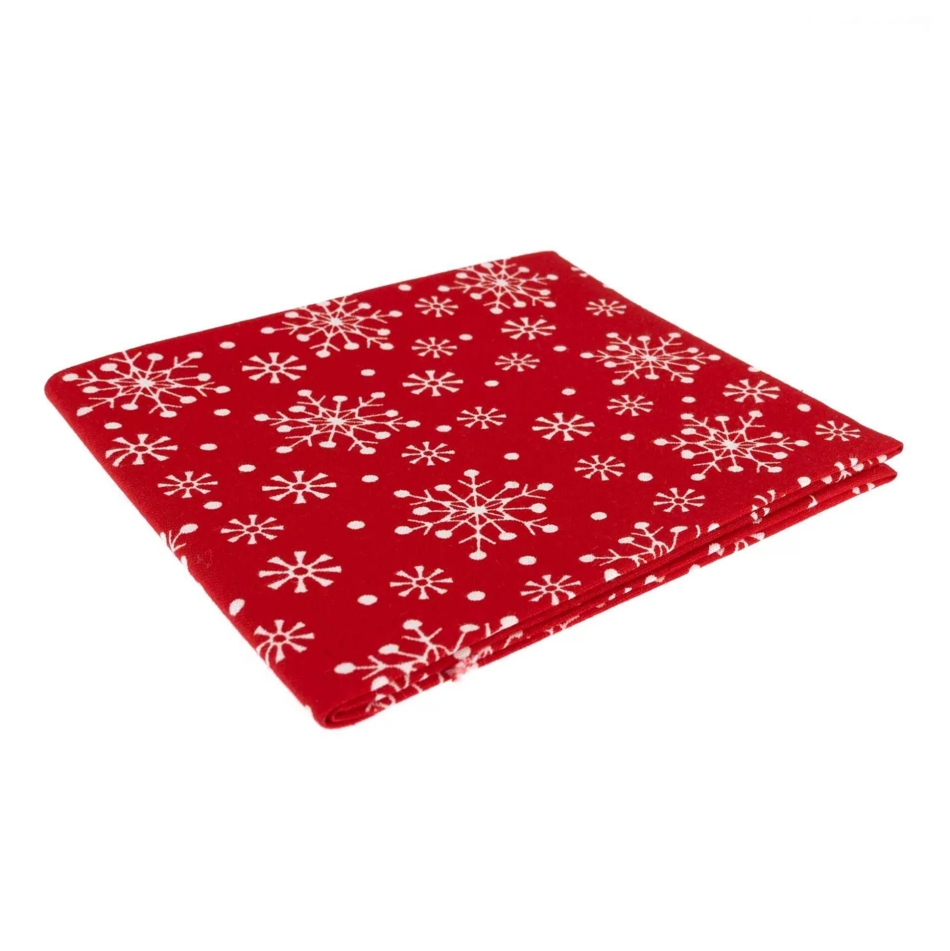 Red And White Snowflake Single Cotton Fat Quarter-Hobbycraft New