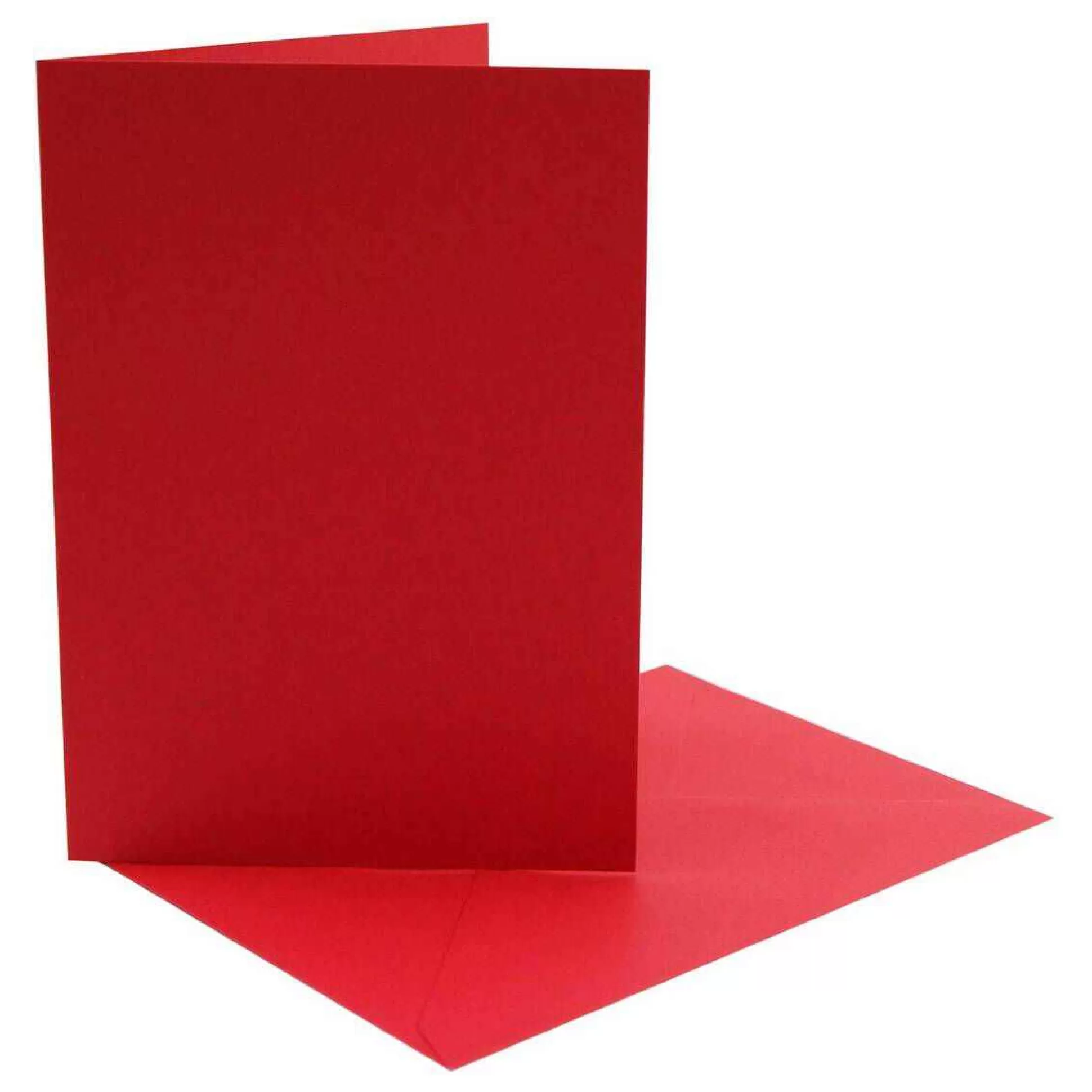 Red Cards And Envelopes 5 X 7 Inches 4 Pack-Hobbycraft Clearance