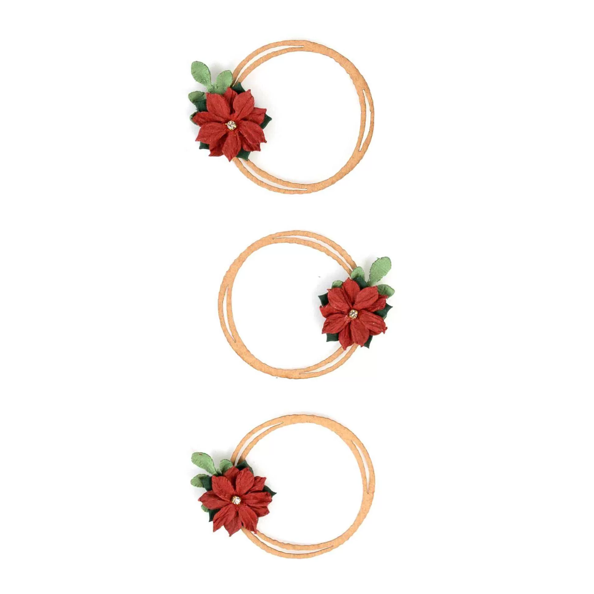 Red Christmas Wreath Embellishments 3 Pack-Hobbycraft Online