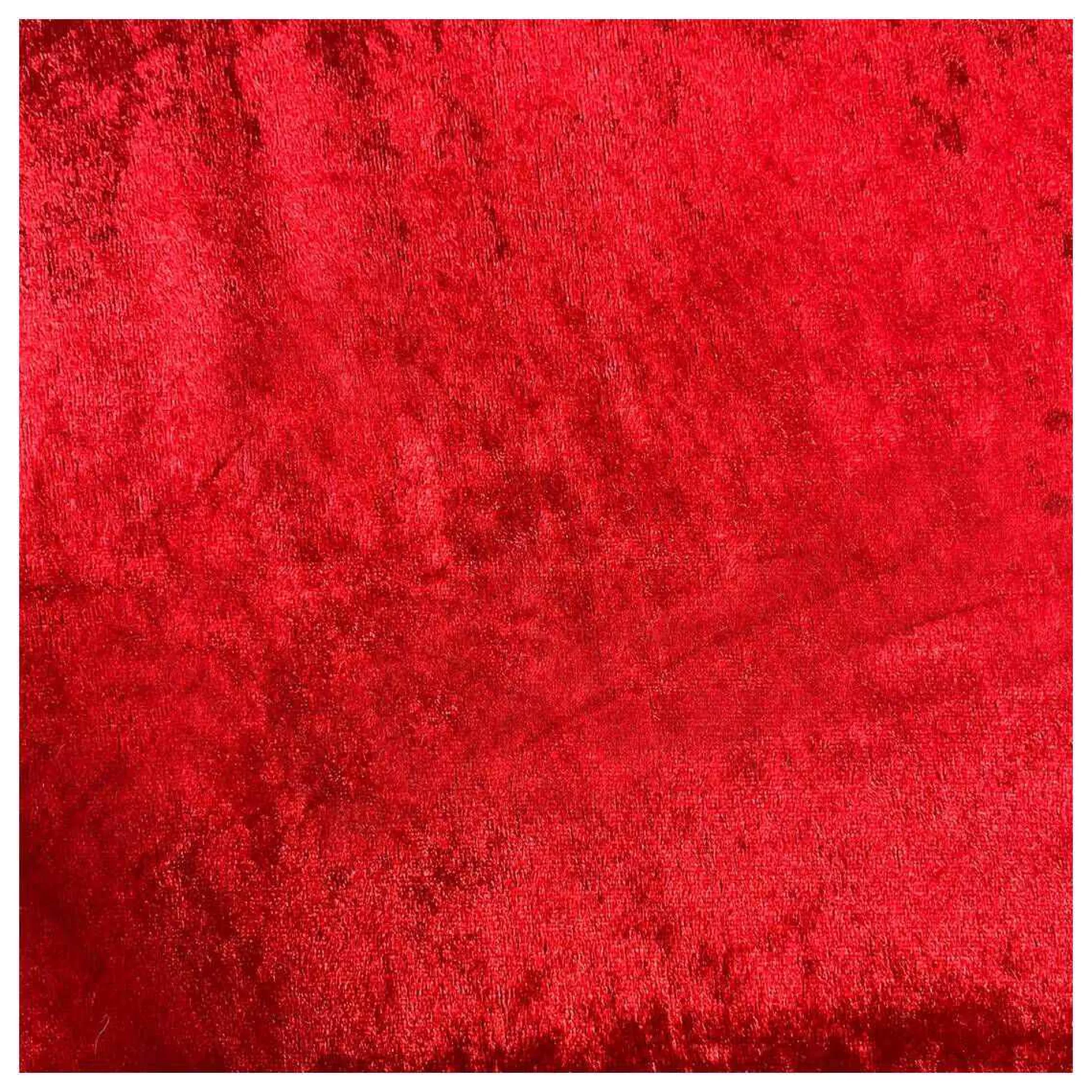 Red Crushed Velour Fabric By The Metre-Hobbycraft Sale