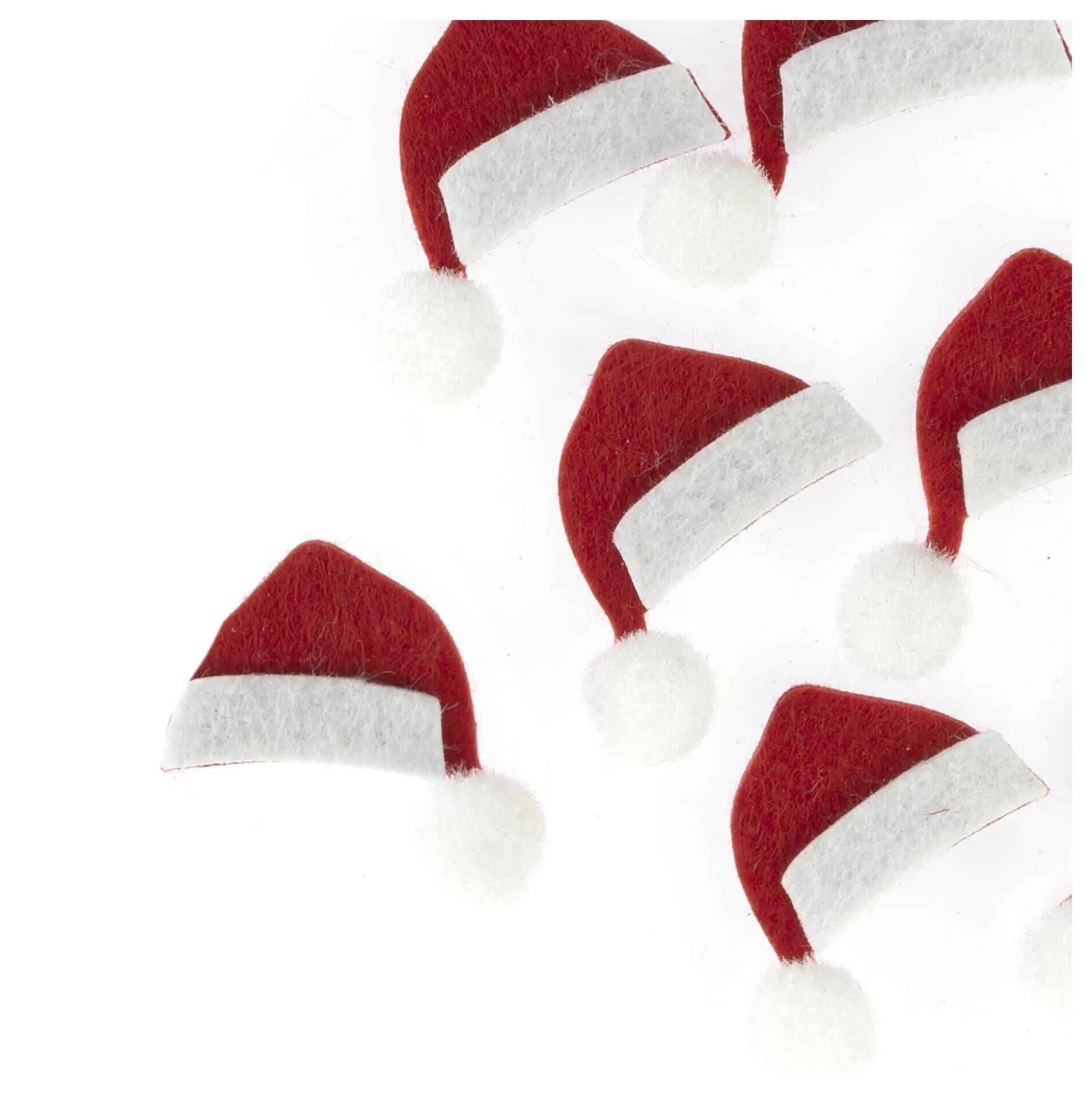 Red Felt Santa Hat Embellishments 9 Pack-Hobbycraft Best