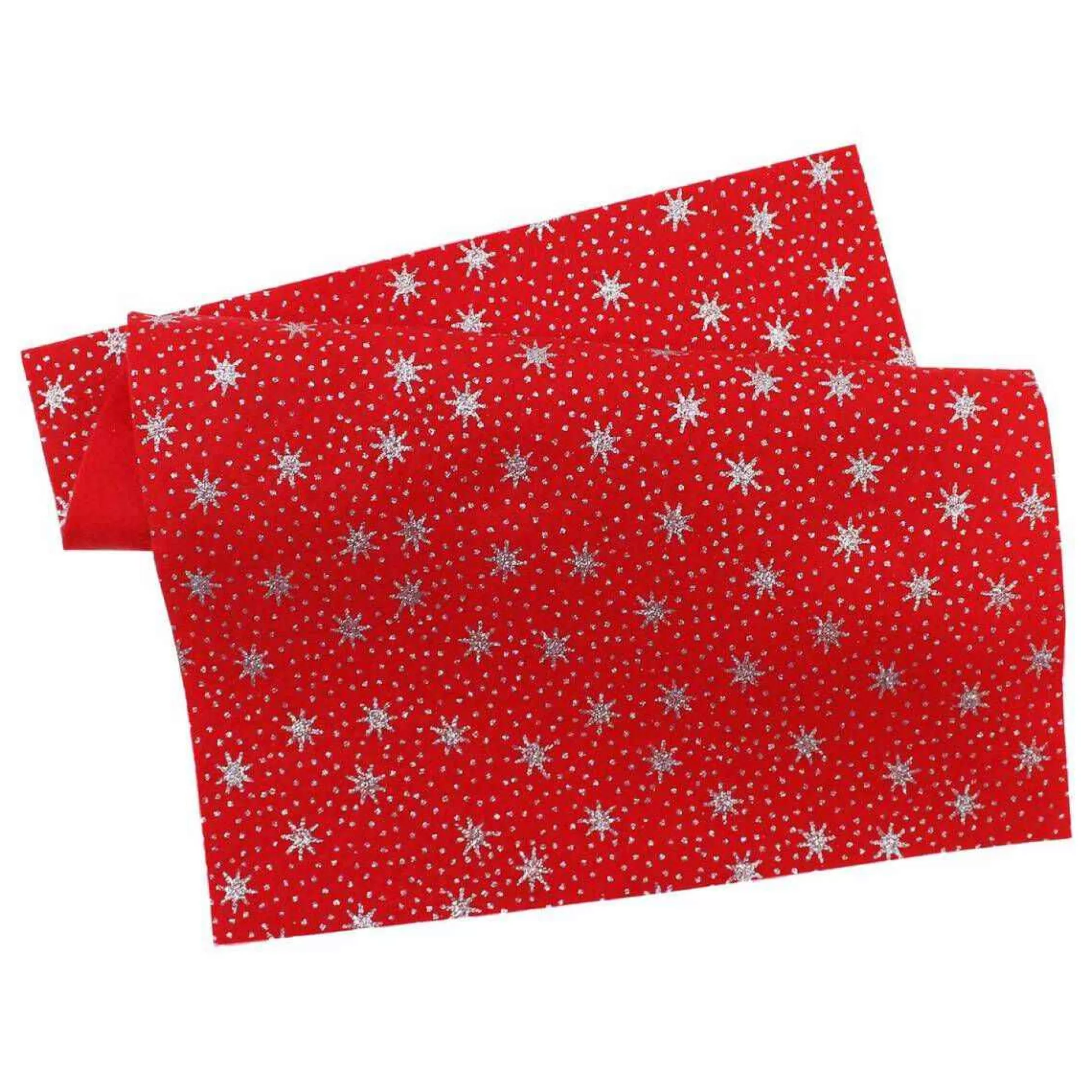 Red Glitter Star Felt Sheet A4-Hobbycraft Discount