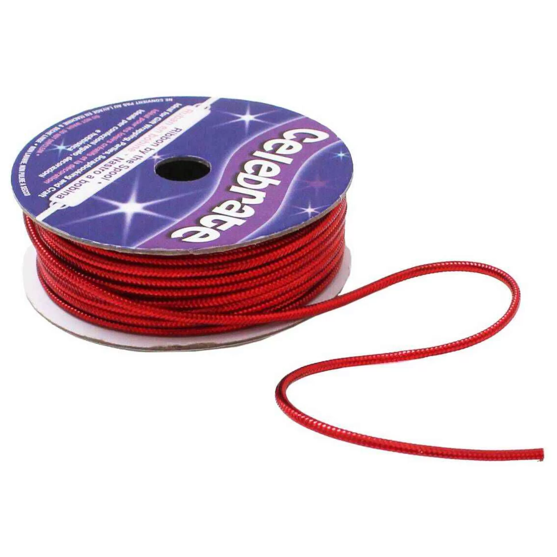Red Lurex Edge Cord 1.6Mm X 8M-Hobbycraft Clearance