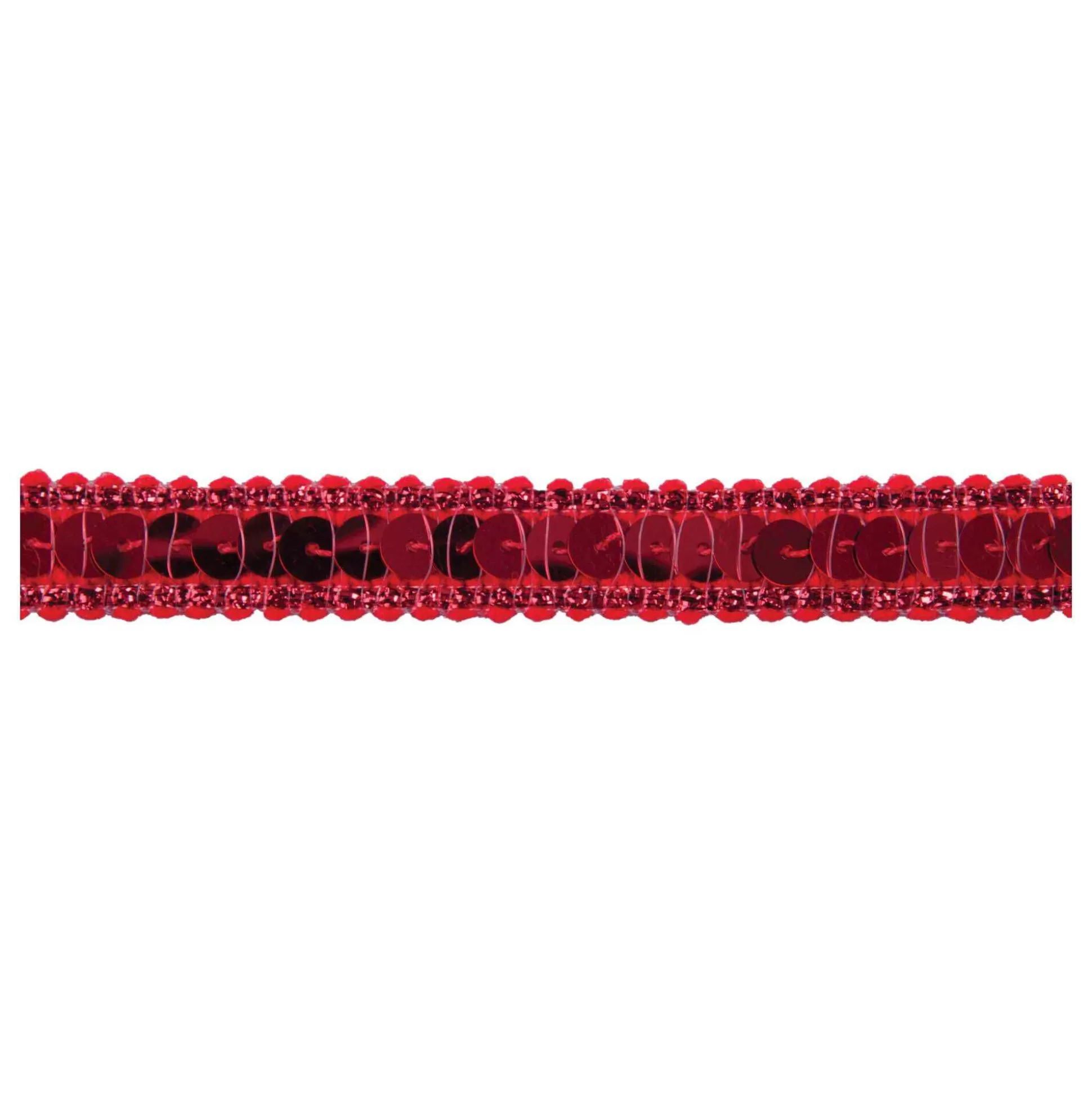 Red Metallic-Edged Sequin Trim By The Metre-Hobbycraft Outlet