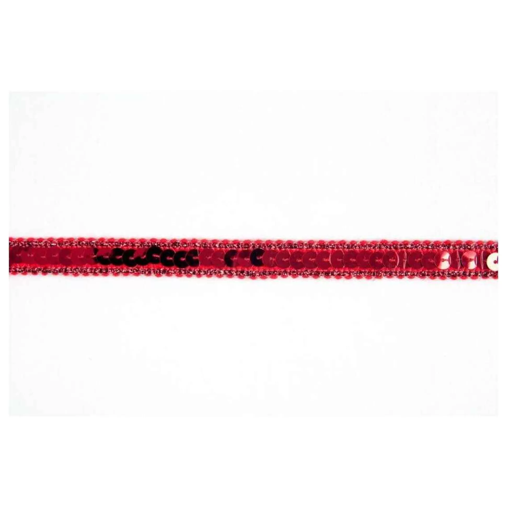 Red Metallic-Edged Sequin Trim By The Metre-Hobbycraft Outlet