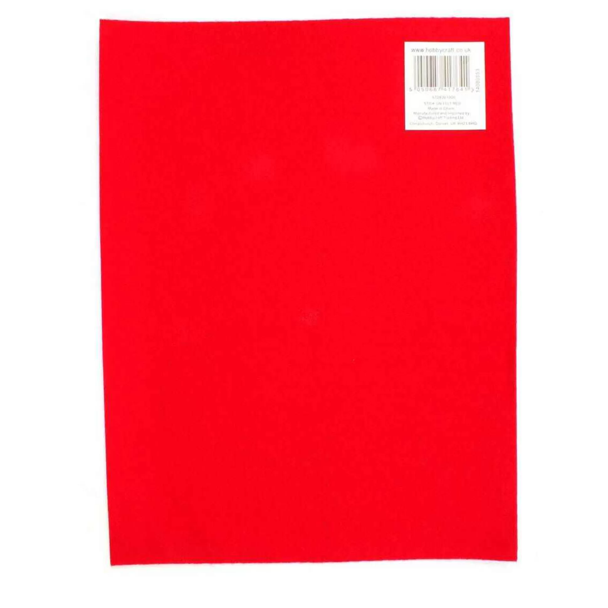 Red Self-Adhesive Felt Sheet A4-Hobbycraft Discount