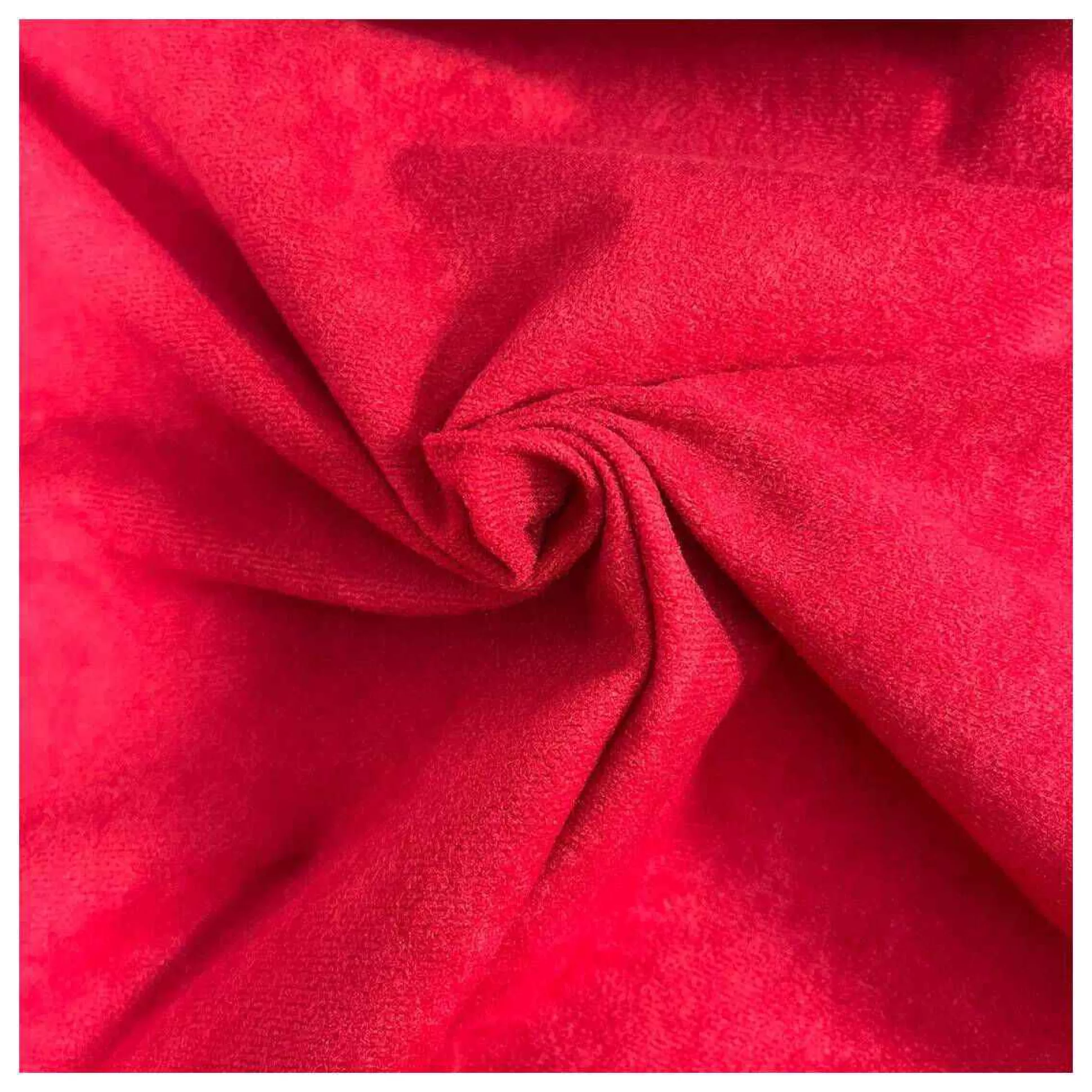 Red Suedette Fabric By The Metre-Hobbycraft Clearance