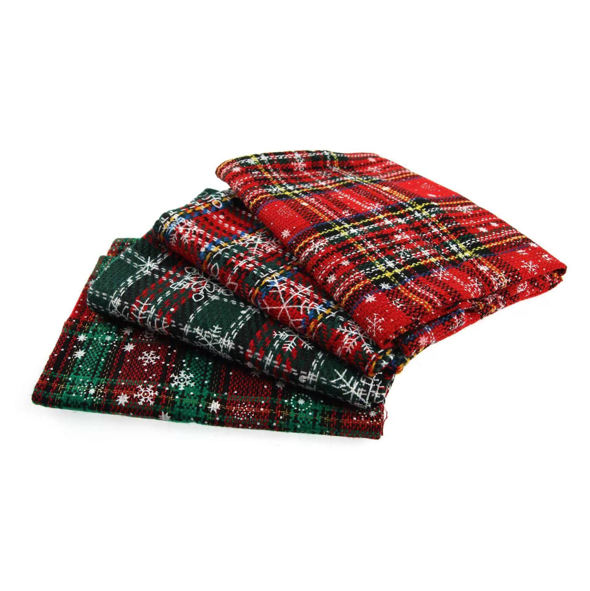 Red Tartan Fat Quarters 4 Pack-Hobbycraft Store