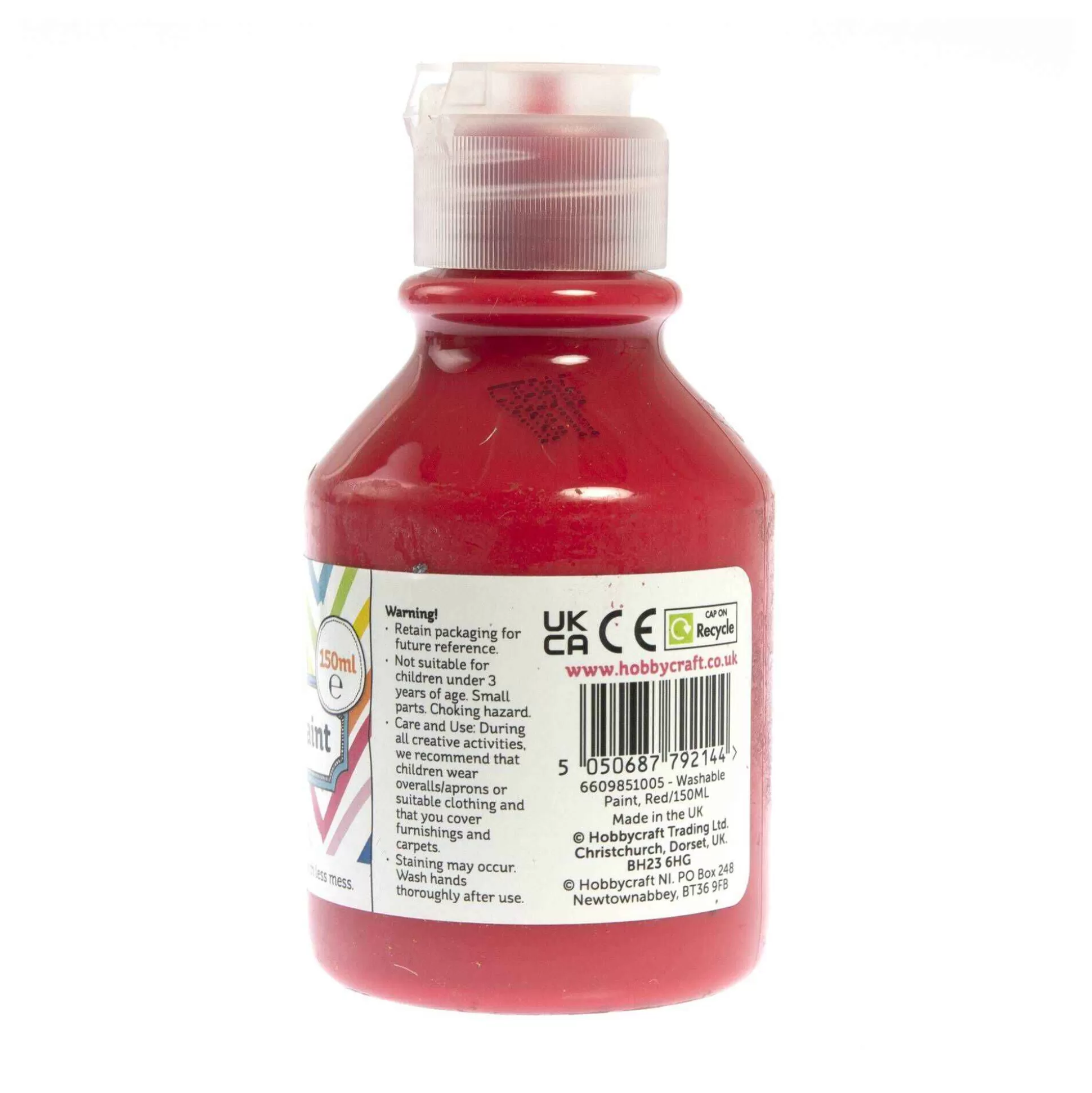Red Washable Paint 150Ml-Hobbycraft Best