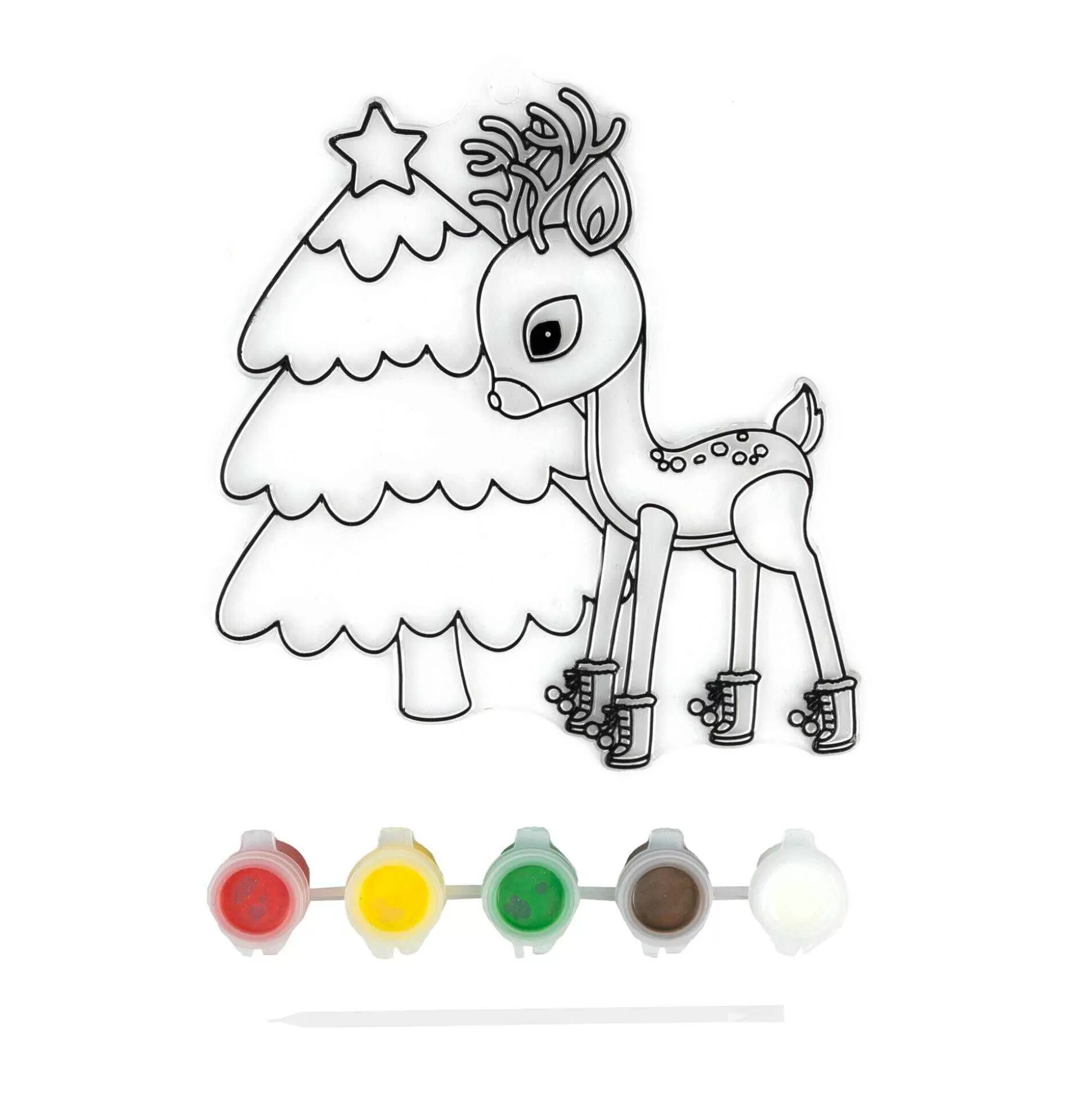 Reindeer Plastic Suncatcher-Hobbycraft Shop