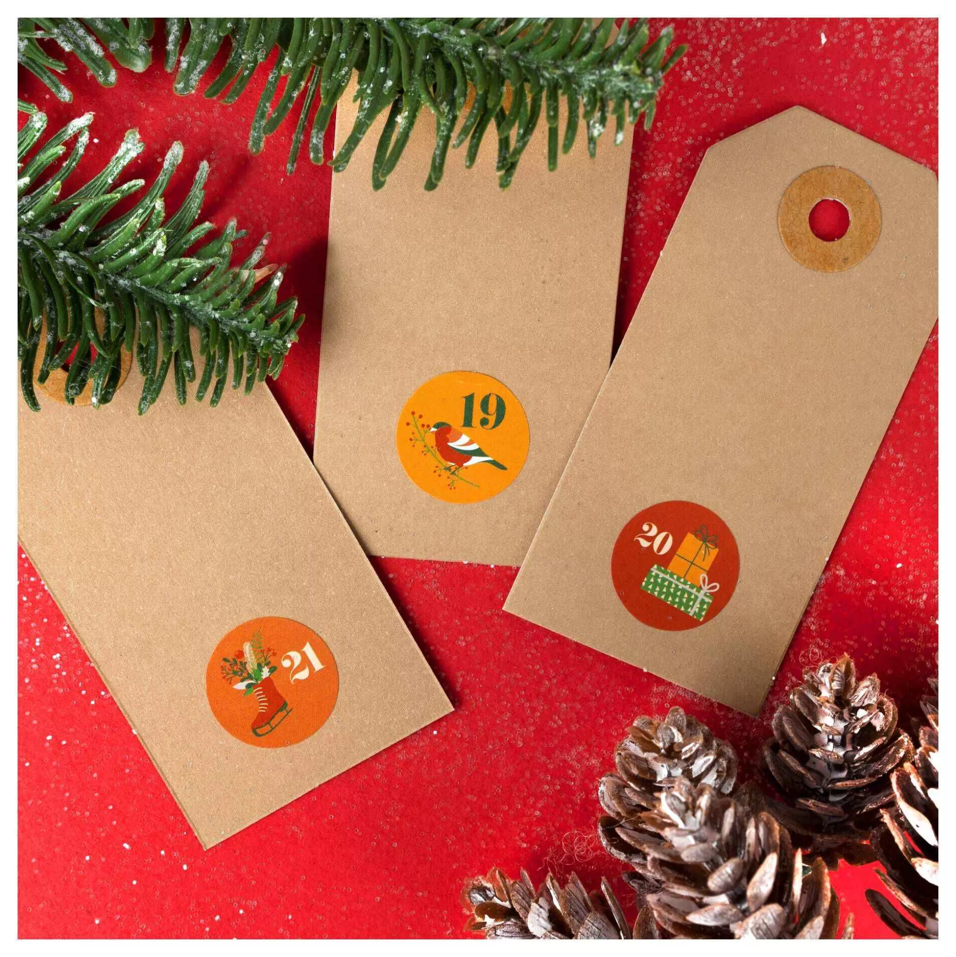 Round Christmas Number Countdown Stickers-Hobbycraft Cheap