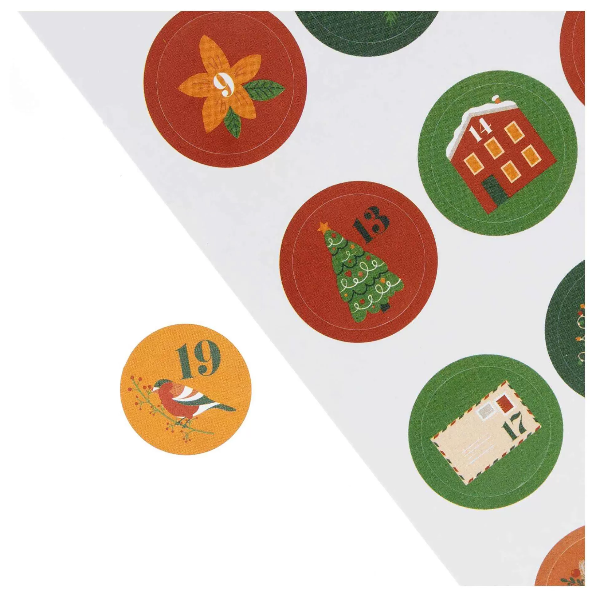 round_christmas_number_countdown_stickers_3.webp Round Christmas Number Countdown Stickers-Hobbycraft Cheap