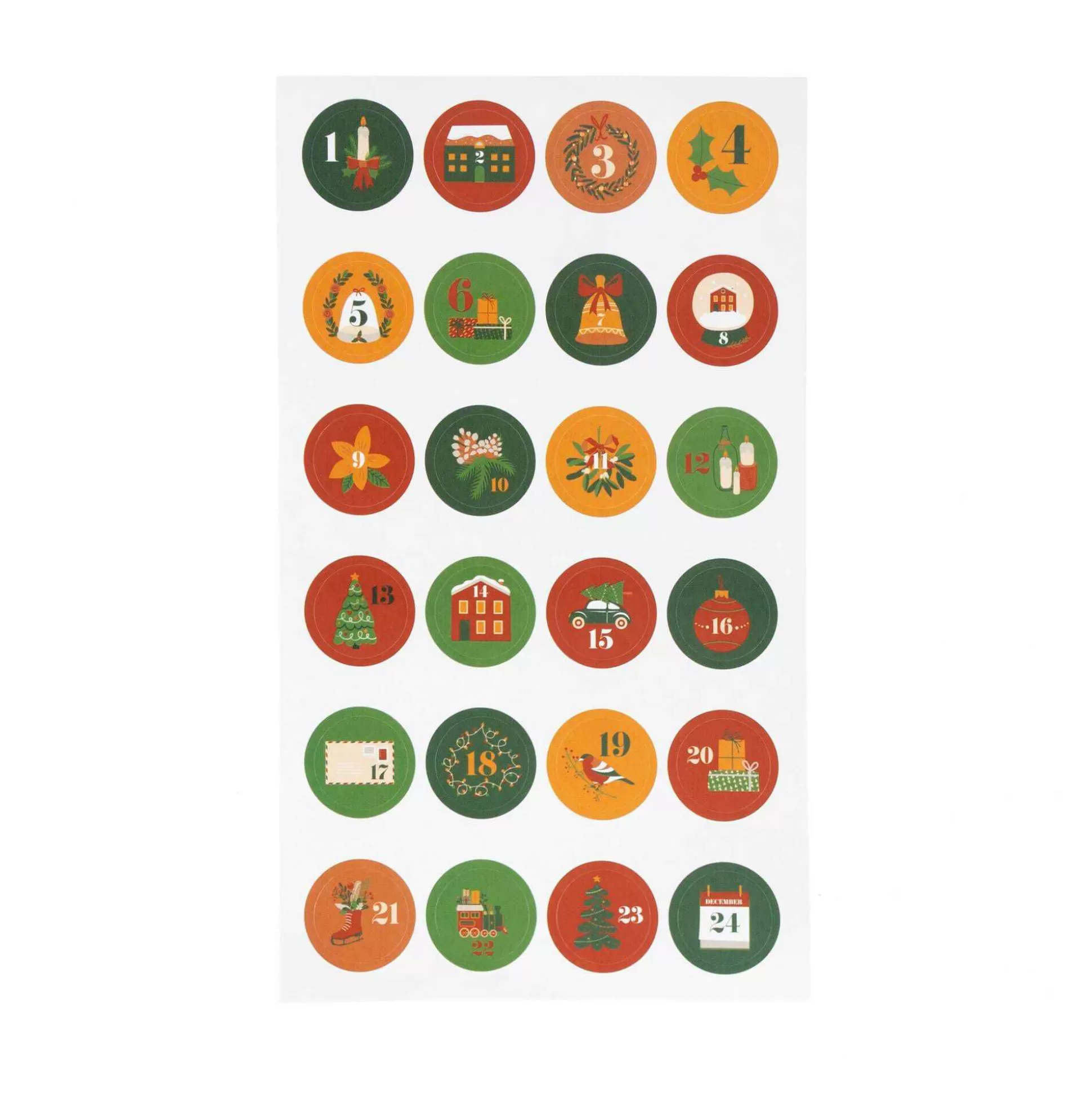 round_christmas_number_countdown_stickers_4.webp Round Christmas Number Countdown Stickers-Hobbycraft Cheap