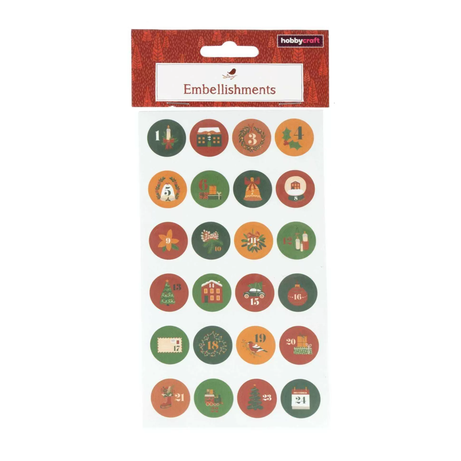 round_christmas_number_countdown_stickers_5.webp Round Christmas Number Countdown Stickers-Hobbycraft Cheap