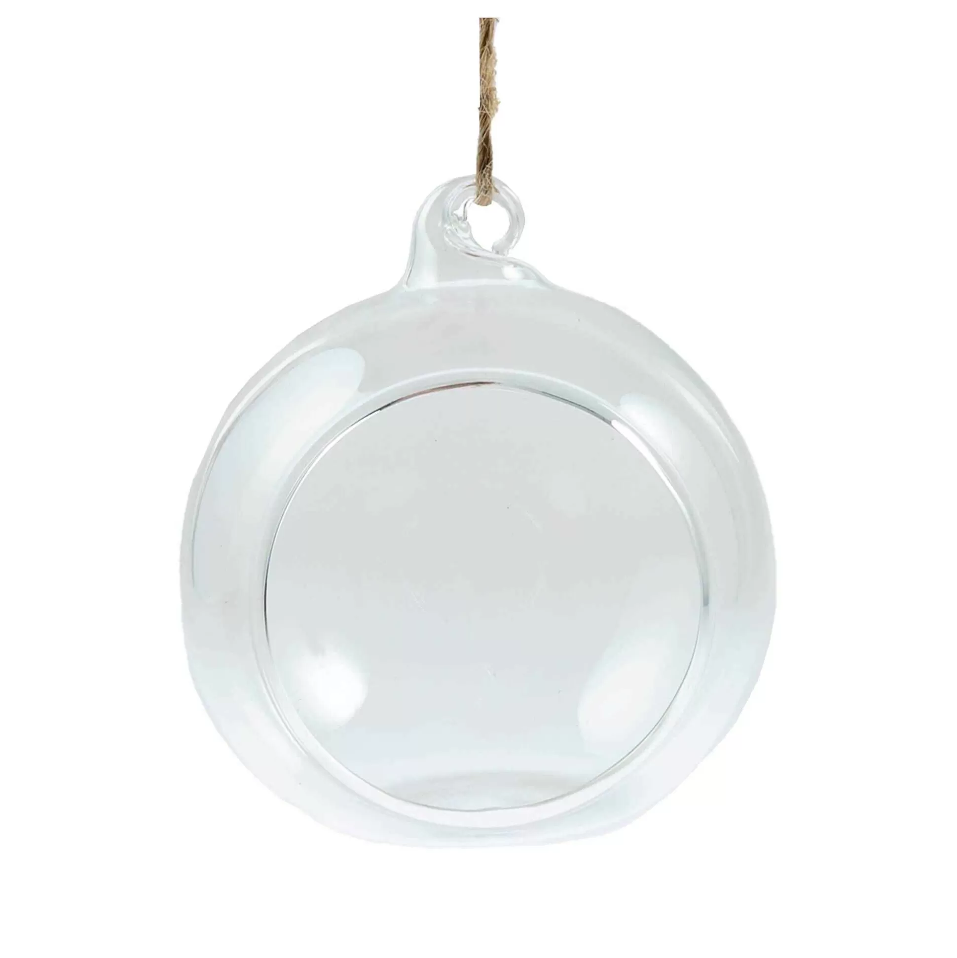 Round Fillable Glass Bauble 8Cm-Hobbycraft Clearance
