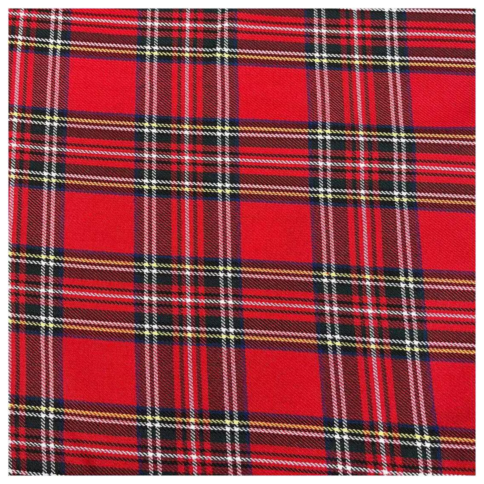 Royal Stewart Poly Viscose Tartan Fabric By The Metre-Hobbycraft Online