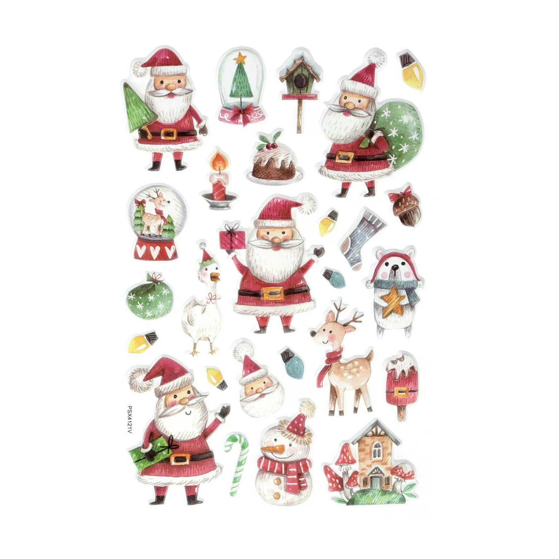 Santa And Reindeer Pop-Up Stickers-Hobbycraft New