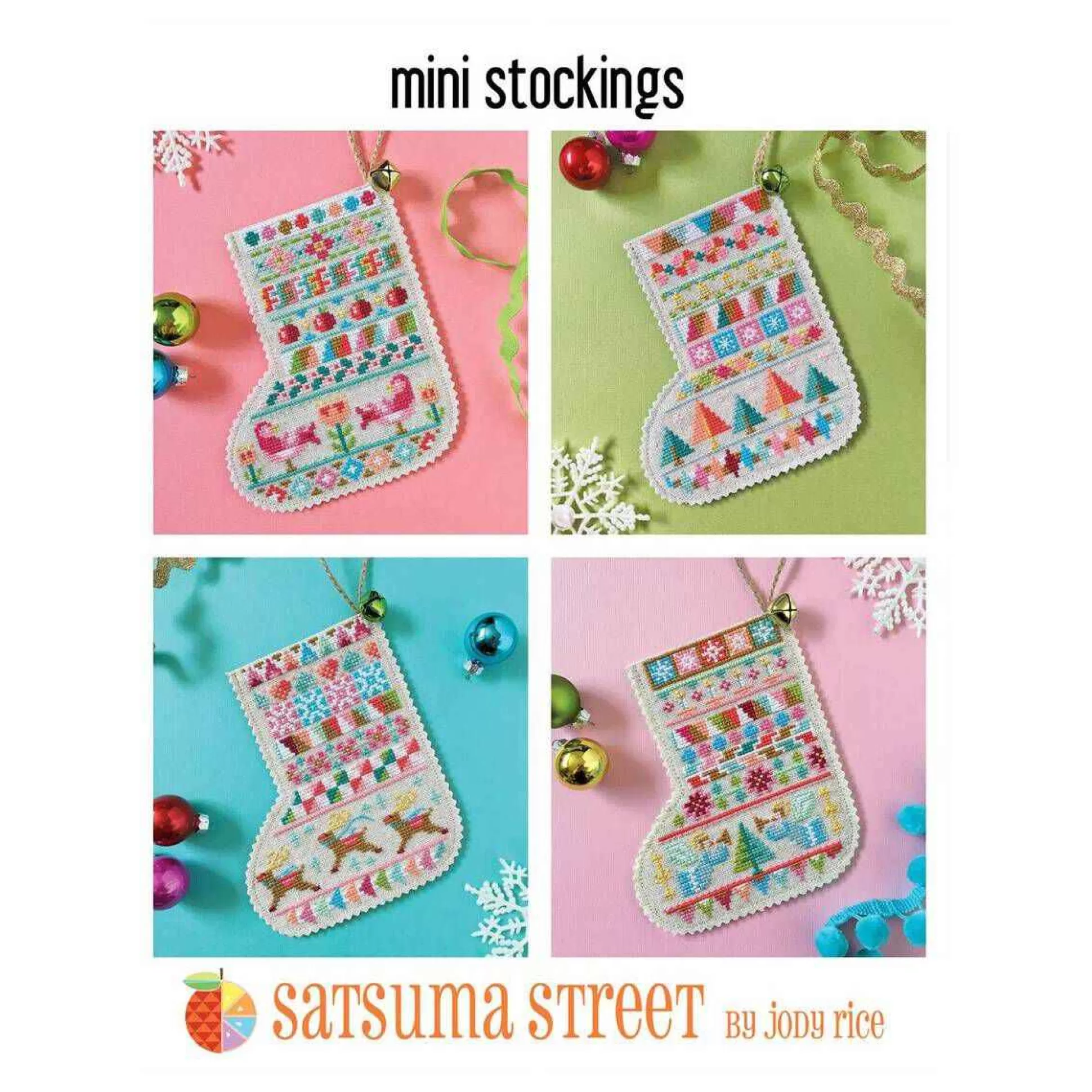 Satsuma Street Mini Stockings Cross Stitch Chart-Hobbycraft Online