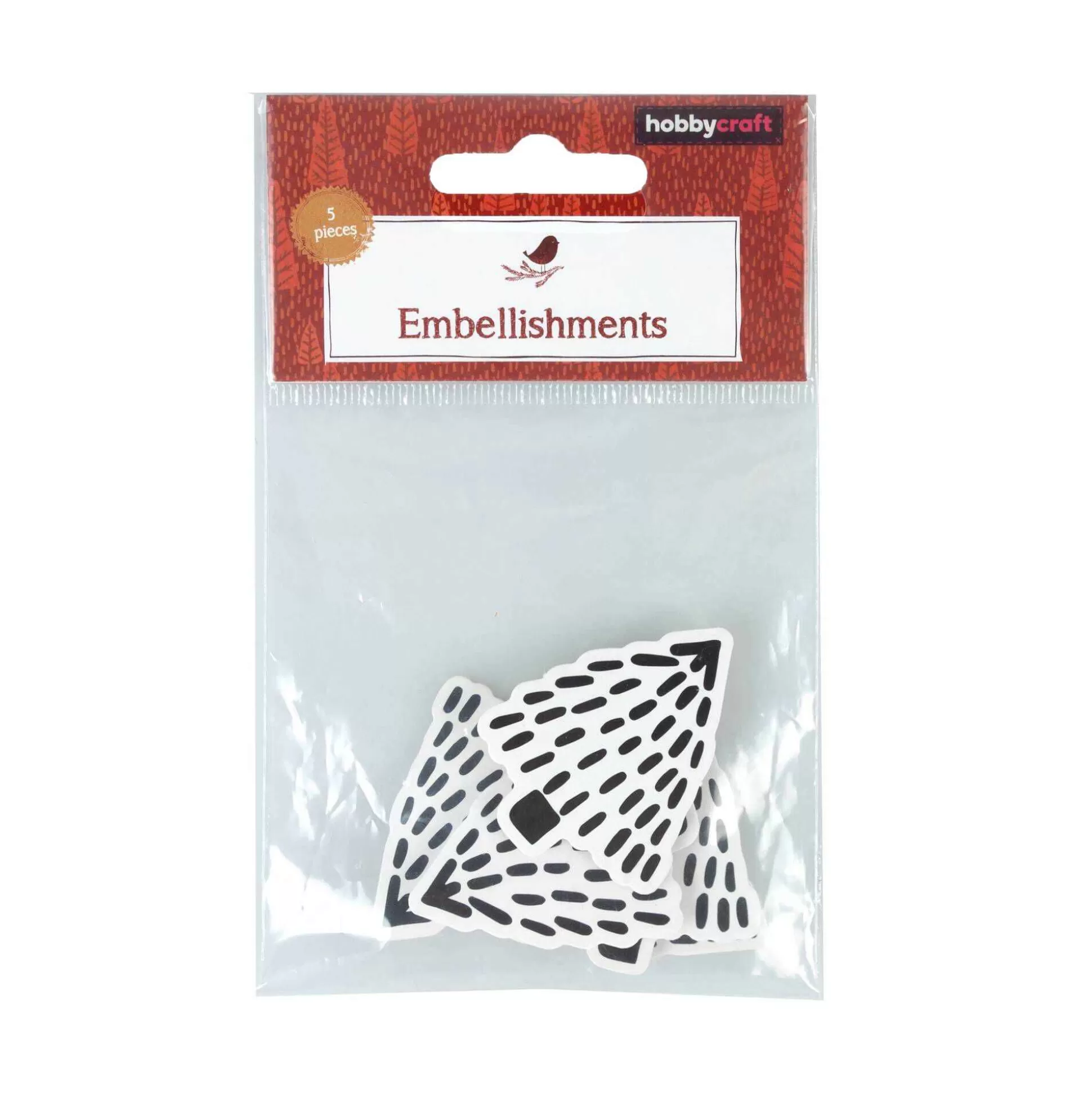 Scandi Tree Card Toppers 5 Pack-Hobbycraft Shop