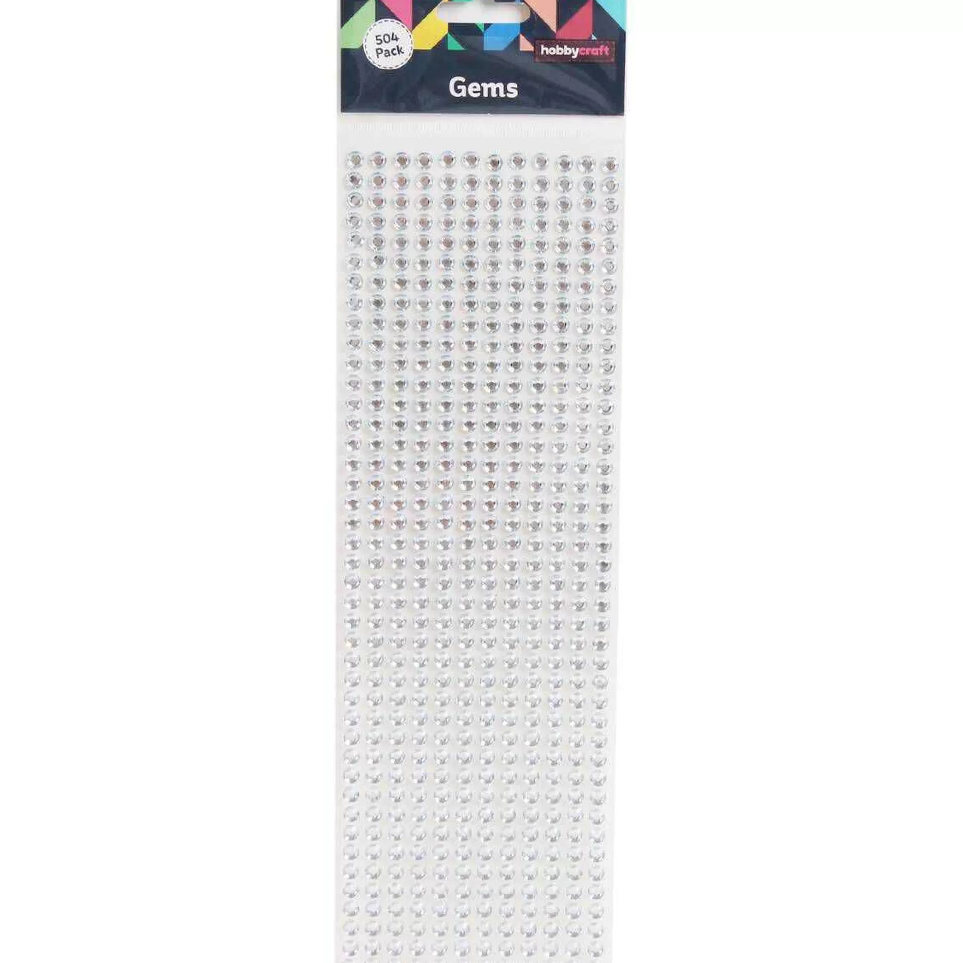 Silver Adhesive Gems 6Mm 504 Pack-Hobbycraft Outlet
