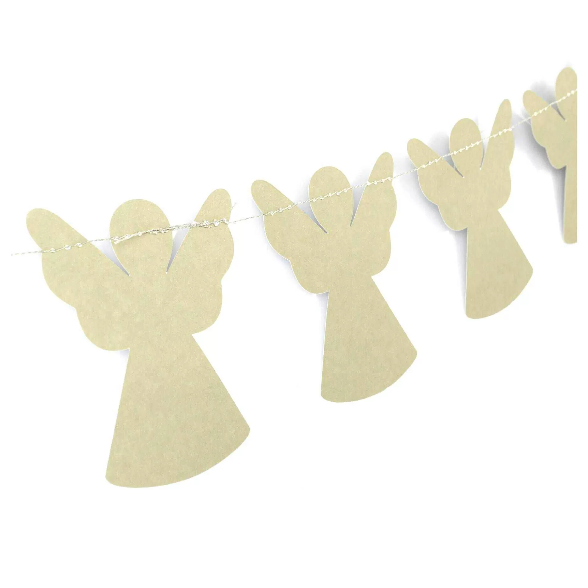 Silver Angel Paper Bunting 3M-Hobbycraft Store