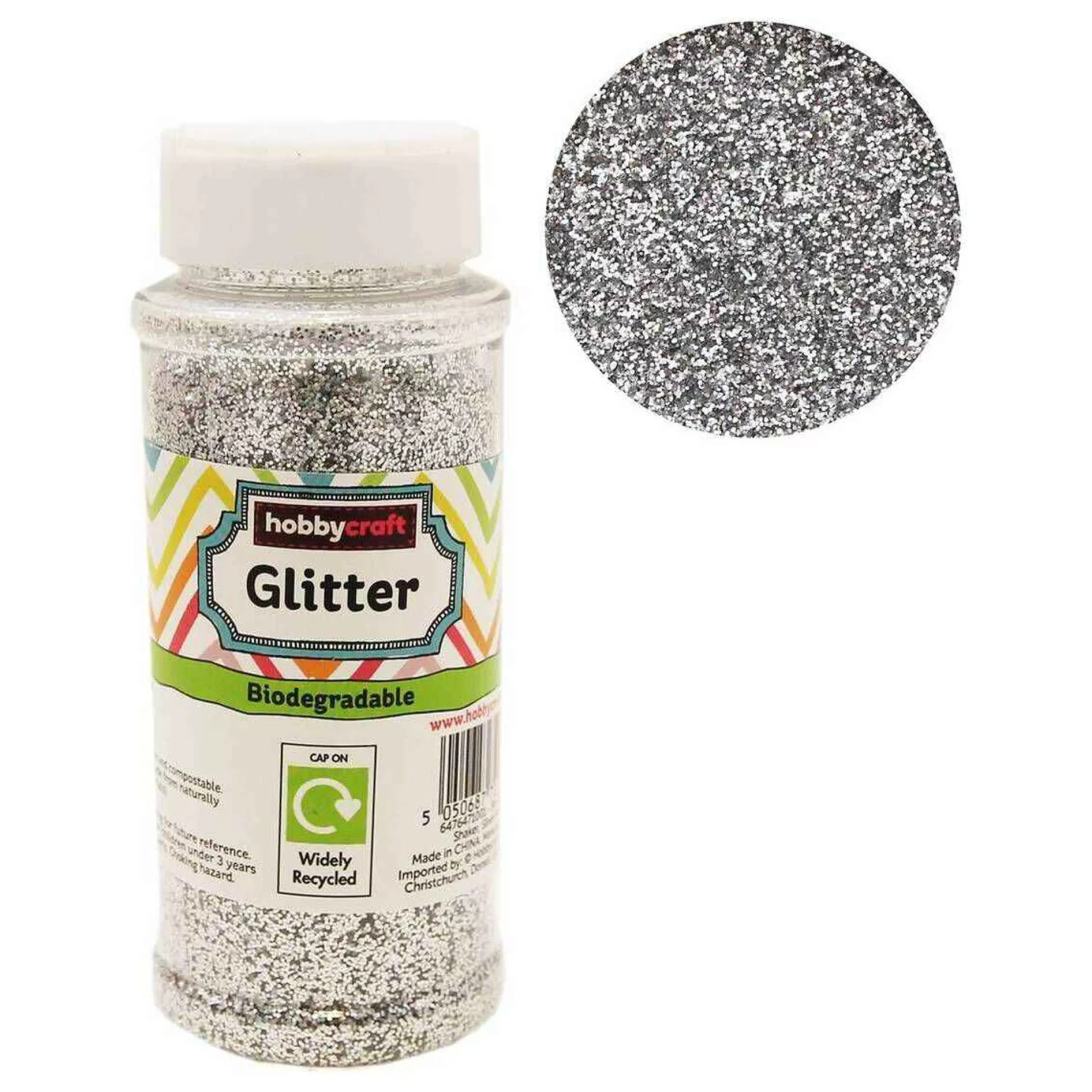 Silver Biodegradable Glitter Shaker 80G-Hobbycraft Cheap