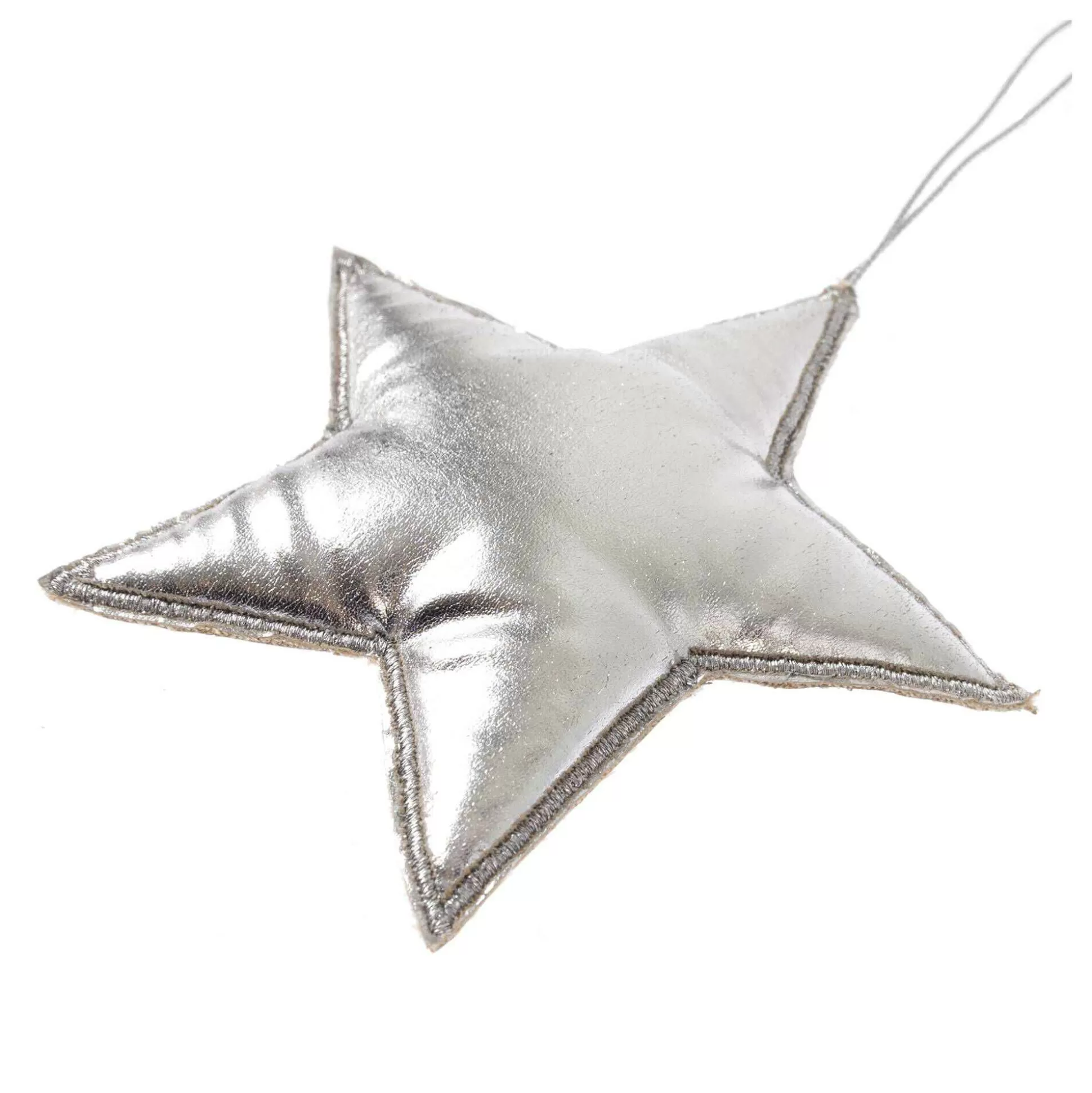 Silver Hanging Star Decoration 11Cm-Hobbycraft Cheap