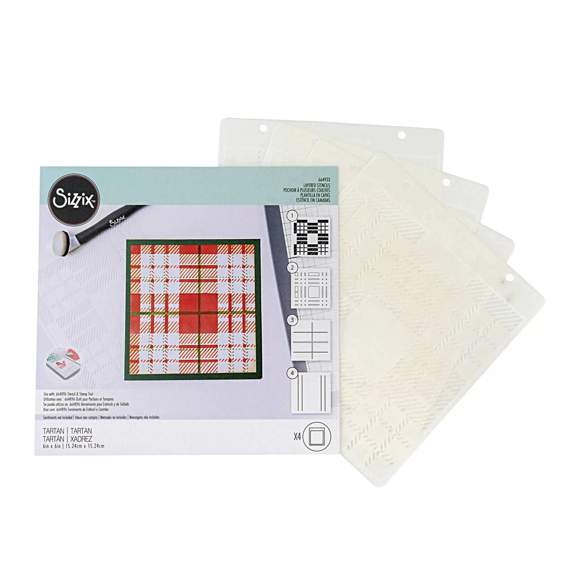 sizzix_tartan_layered_stencil_set_4_pack_1.webp Sizzix Tartan Layered Stencil Set 4 Pack-Hobbycraft Sale
