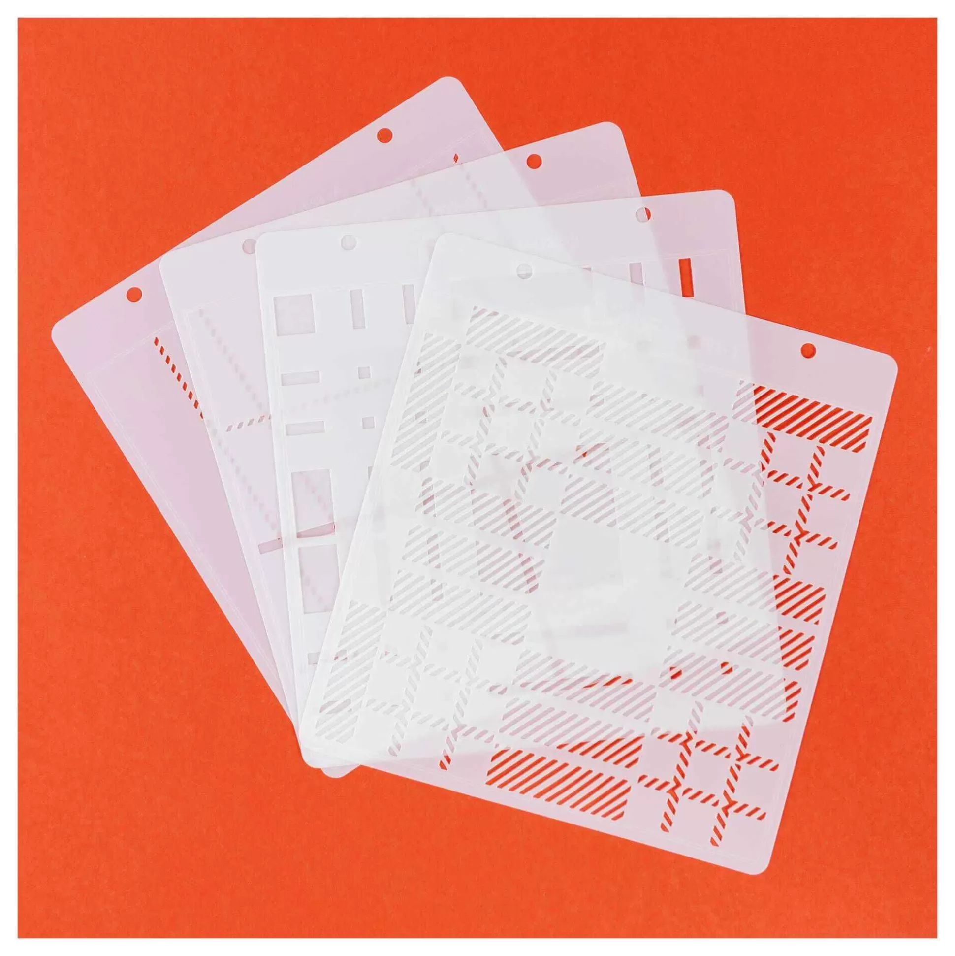 Sizzix Tartan Layered Stencil Set 4 Pack-Hobbycraft Sale