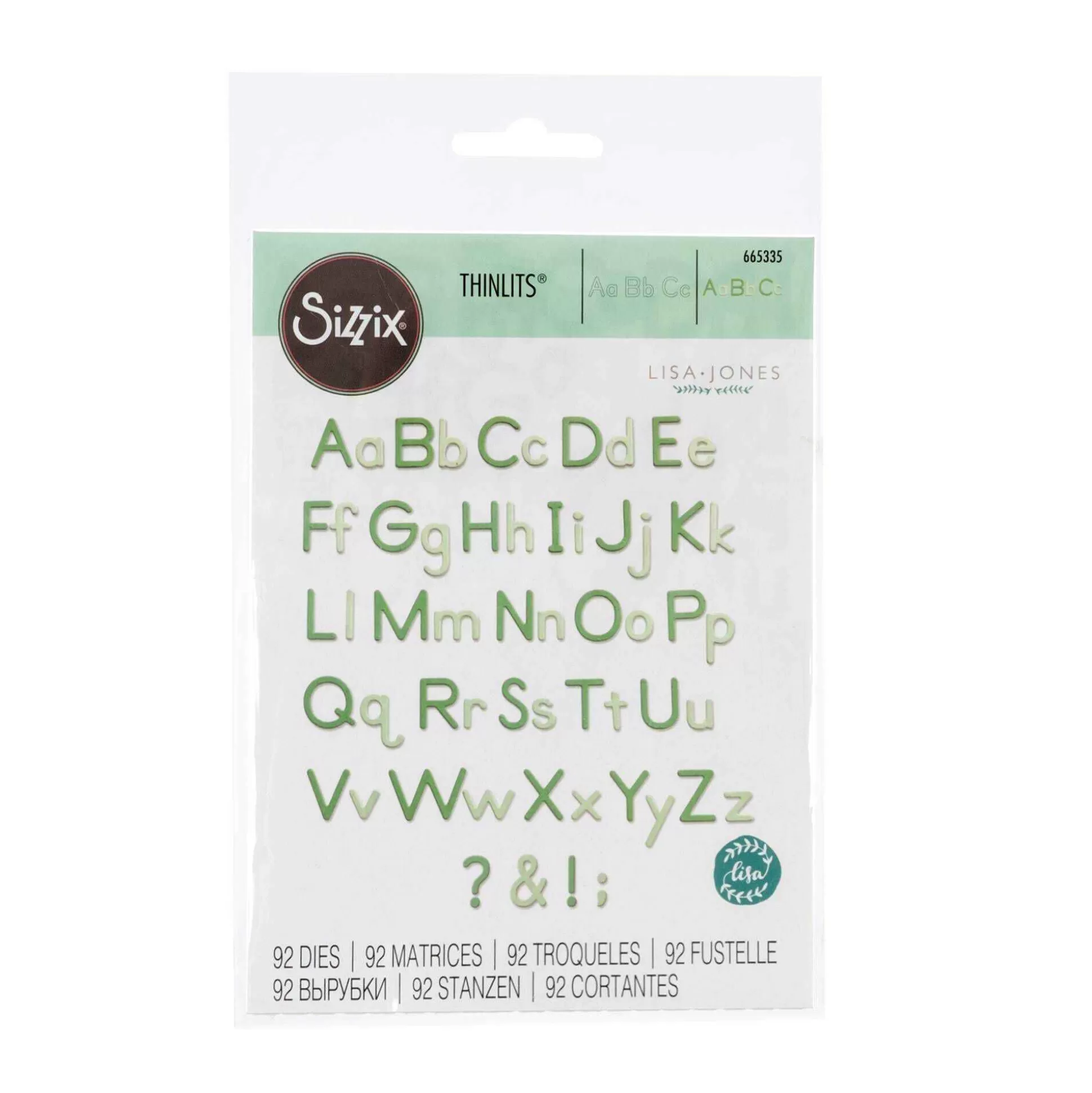 Sizzix Thinlits Essential Type Dies 92 Pieces-Hobbycraft Sale