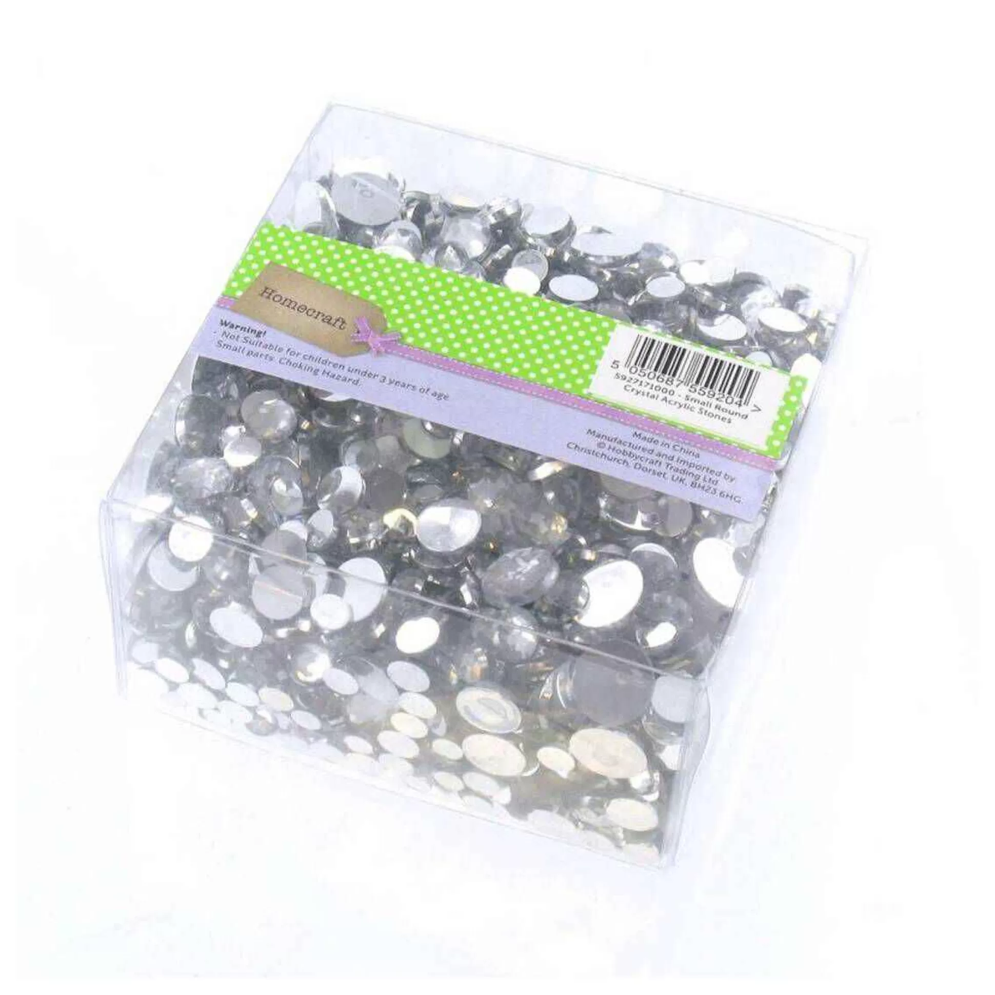 Small Round Crystal Acrylic Stones-Hobbycraft Sale
