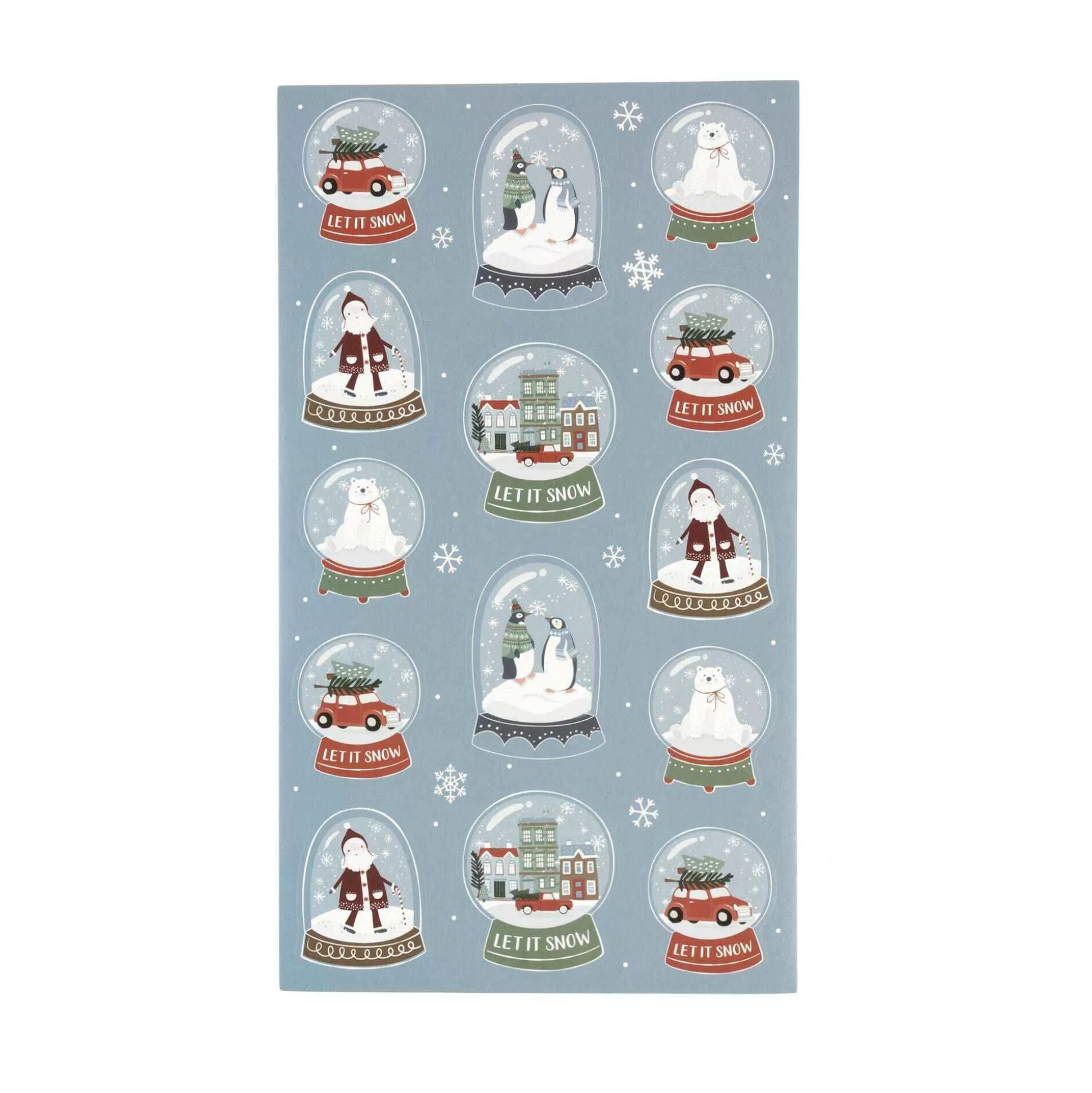 Snow Globe Stickers 14 Pack-Hobbycraft Shop