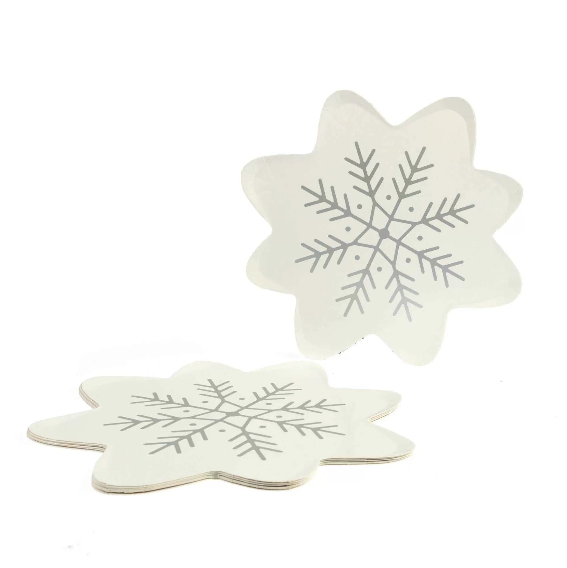 Snowflake Paper Plates 8 Pack-Hobbycraft Fashion