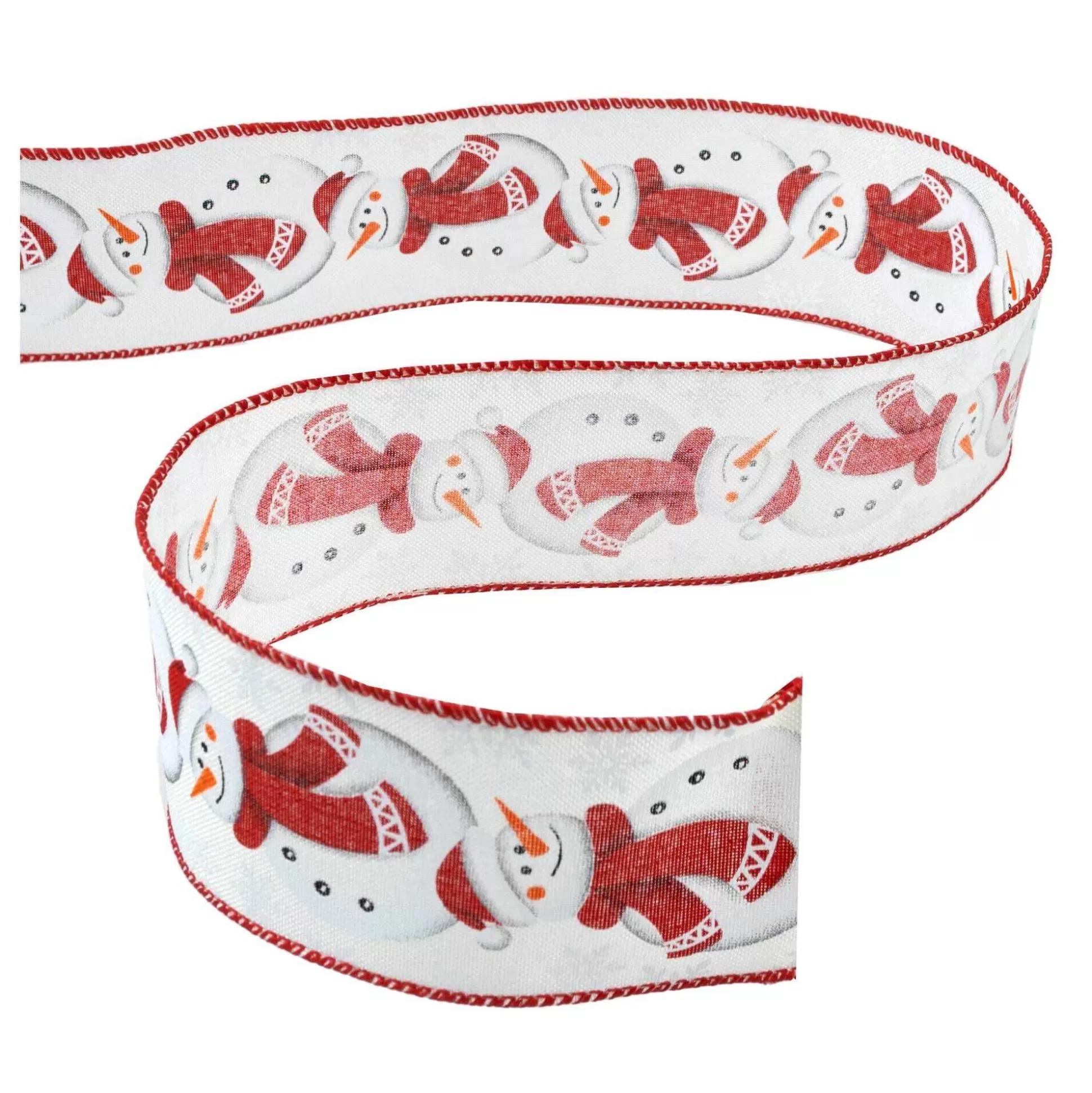 Snowman Wire Edge Ribbon 63Mm X 3M-Hobbycraft Fashion