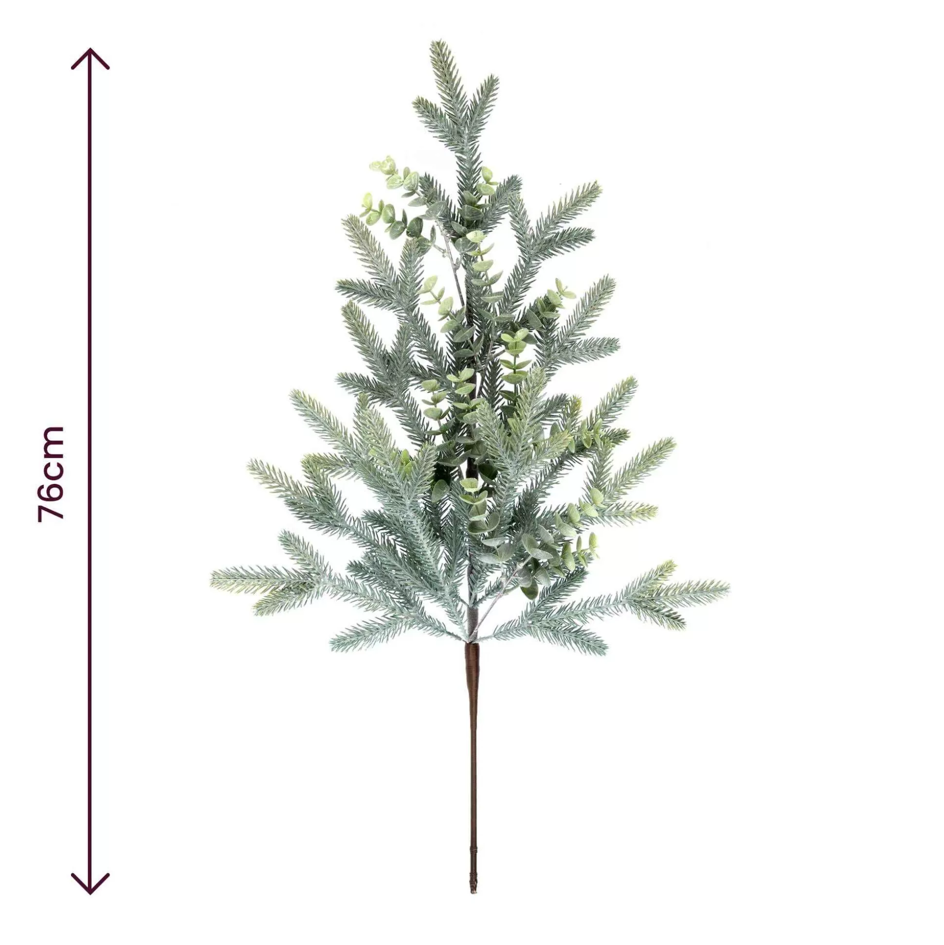 Snowy Fern Stem With Eucalyptus 76Cm-Hobbycraft Sale