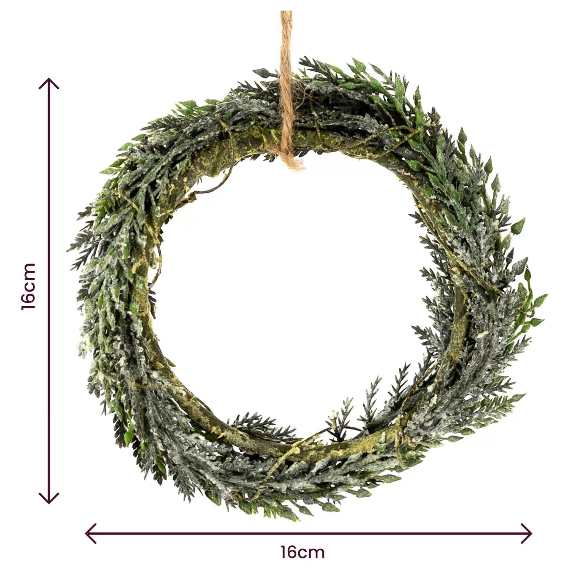 Snowy Wreath 16Cm-Hobbycraft Sale