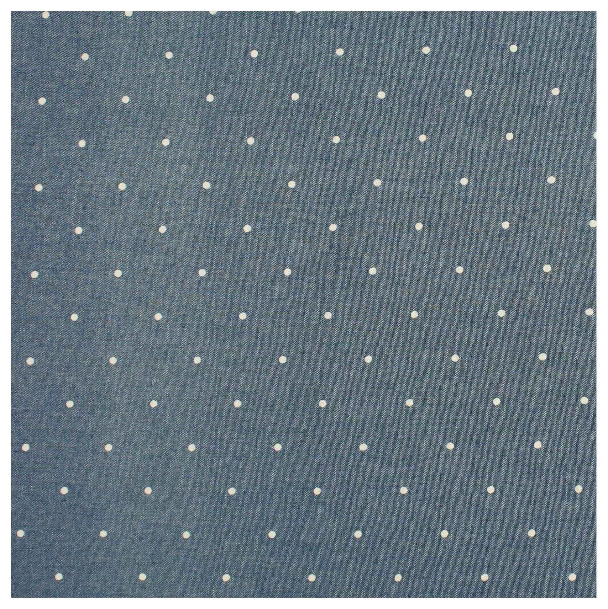 Spot Printed Cotton Chambray Fabric By The Metre-Hobbycraft Best