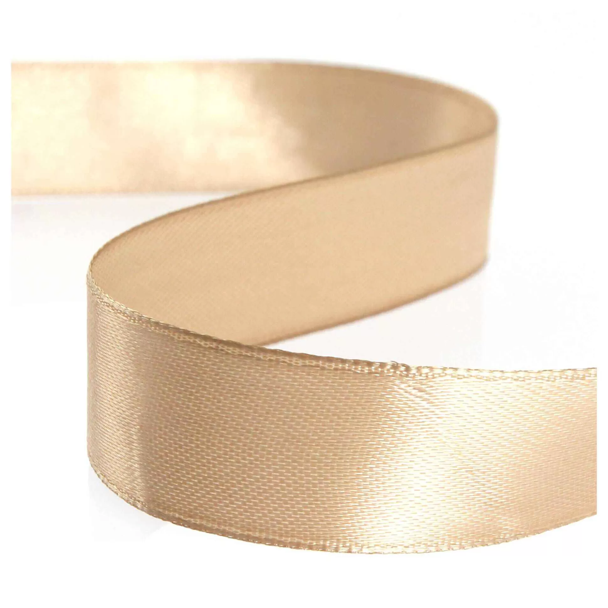 Tan Gold Satin Ribbon 20Mm X 15M-Hobbycraft Fashion