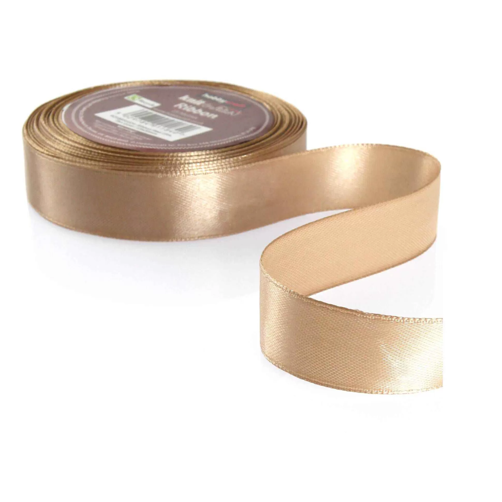 Tan Gold Satin Ribbon 20Mm X 15M-Hobbycraft Fashion