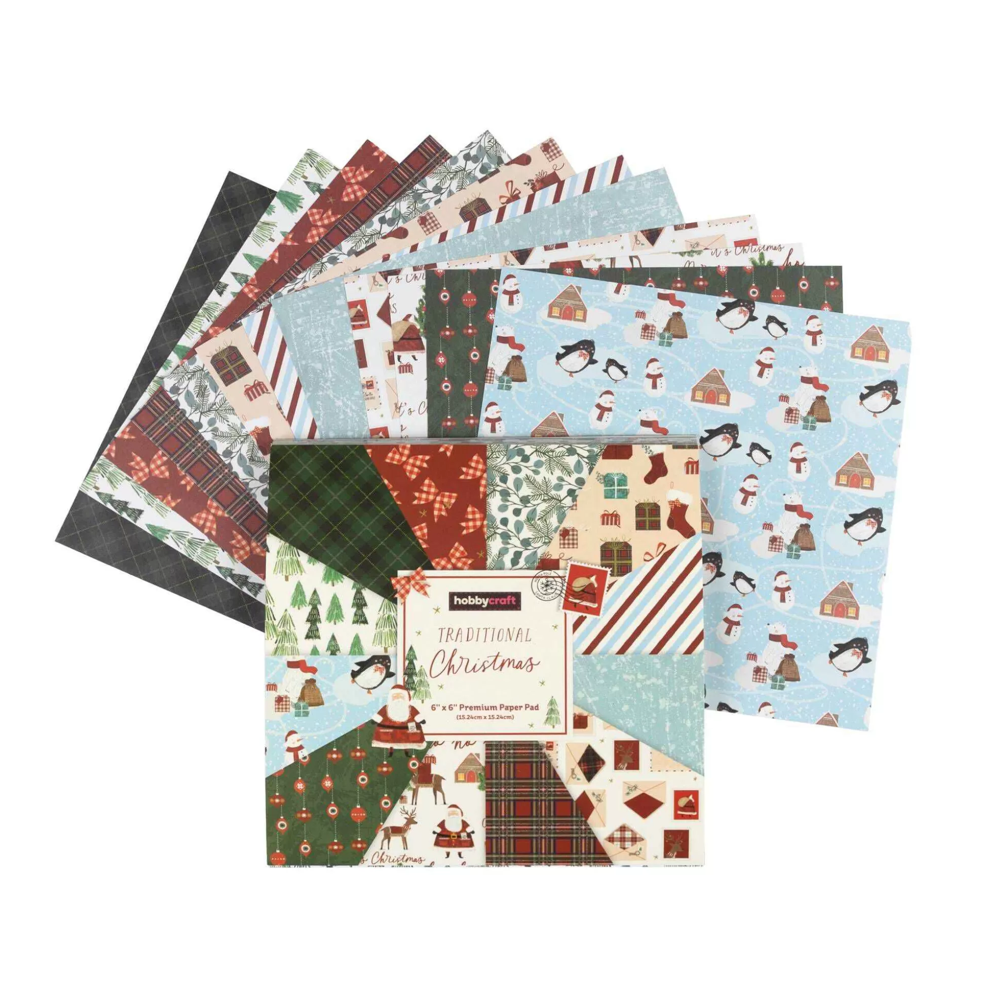 Traditional Christmas 6 X 6 Inches Paper Pad 24 Sheets-Hobbycraft Best Sale